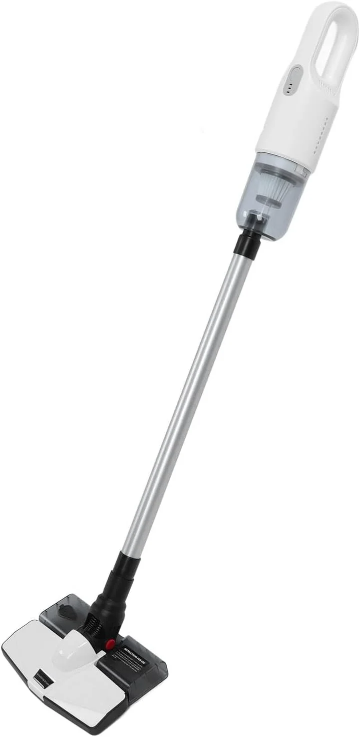 Depisuta Cordless Vacuum Cleaner, 2 Gears Adjustable Powerful Suction Vacuum Cleaner, 6000mAh Portable Handheld Wet Dry with Mop for Hard Floor and Pet Hair (White)