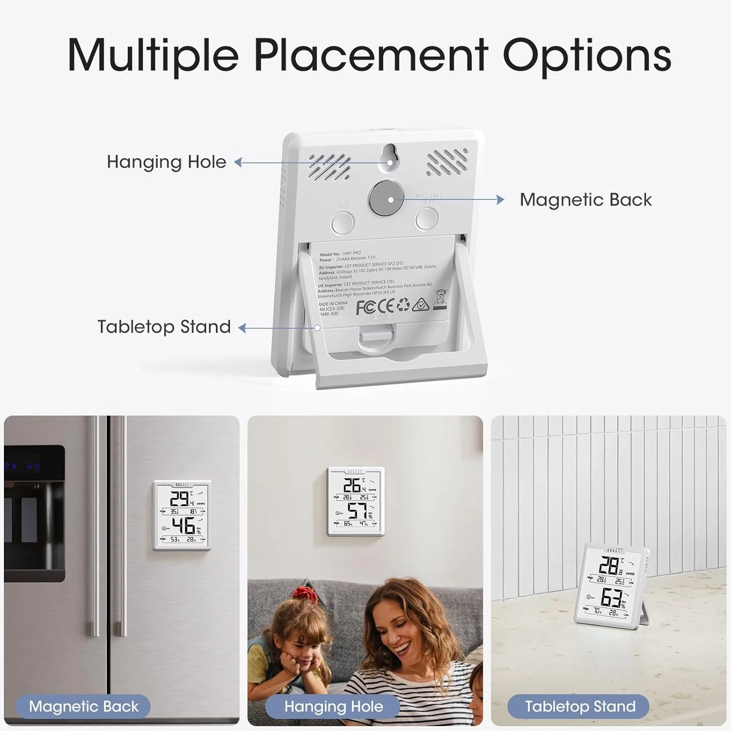 DOQAUS Room Thermometer, Digital Thermo-Hygrometer Indoor with High Low History, LCD Screen Baby Room Thermometer with High Accuracy, ℉/℃ Selectable, for Greenhouse,Nursery,Basement (White) DOQAUS Room Thermometer, Digital Thermo-Hygrometer Indoor with High Low History, LCD Screen Baby Room Thermometer with High Accuracy, ℉/℃ Selectable, for Greenhouse,Nursery,Basement (White)