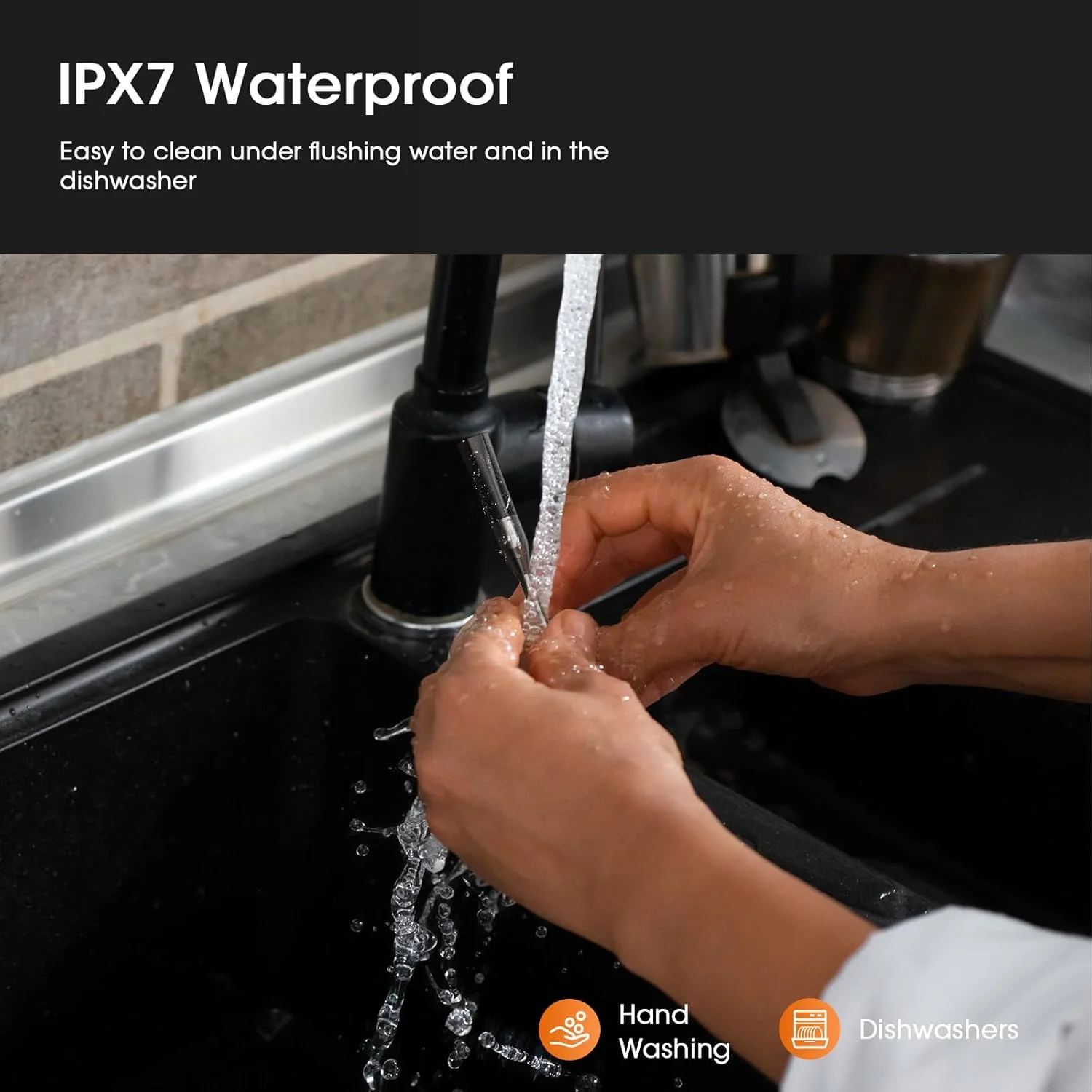 دماسنج گوشت بی سیم DOQAUS - دماسنج غذای بلوتوثی - برد تا 158 متر - میله فوق العاده نازک - دقت بالا - پاسخ 1 ثانیه - ضد آب IPX7 - دماسنج هوشمند پخت و پز با زنگ هشدار برای BBQ/فر/گریل/آشپزخانه دماسنج گوشت بی سیم DOQAUS - دماسنج غذای بلوتوثی - برد تا 158 متر - میله فوق العاده نازک - دقت بالا - پاسخ 1 ثانیه - ضد آب IPX7 - دماسنج هوشمند پخت و پز با زنگ هشدار برای BBQ/فر/گریل/آشپزخانه