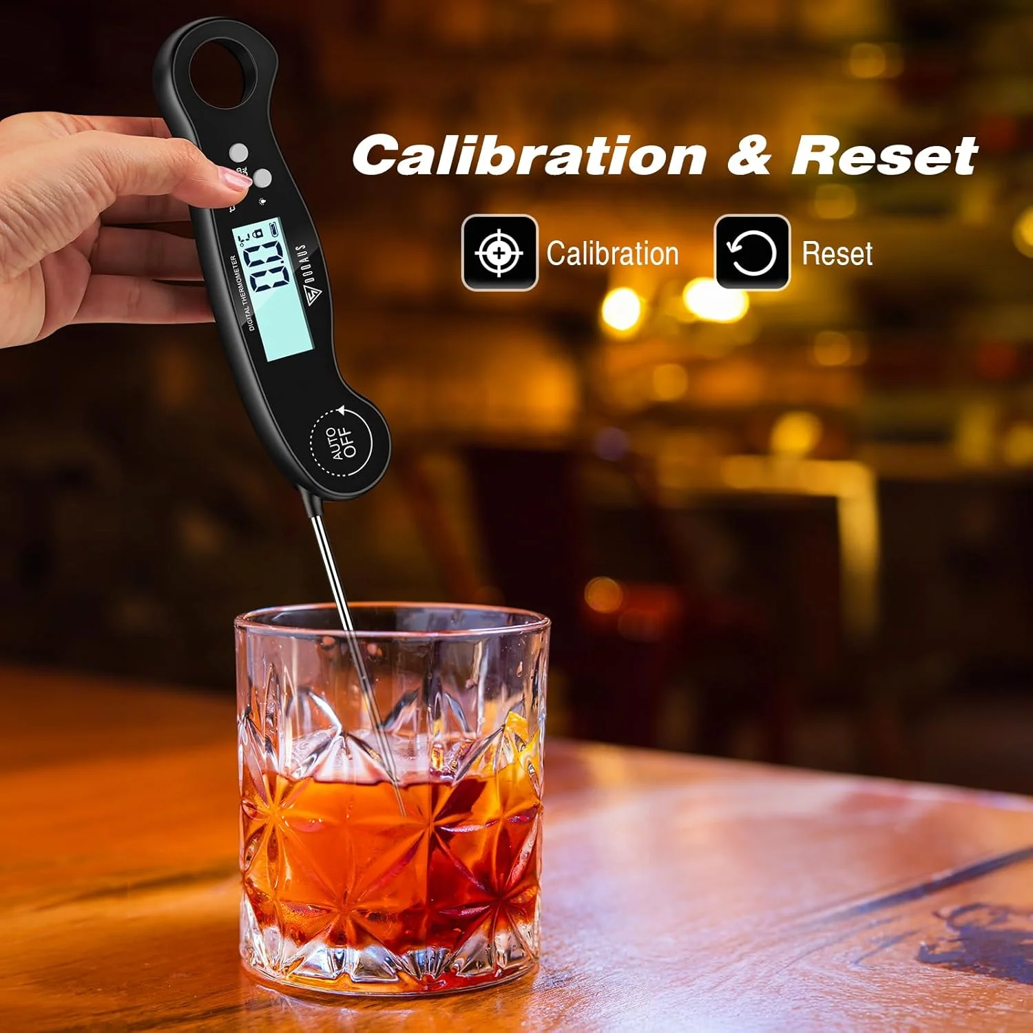 دماسنج غذای DOQAUS، خوانش فوری 3 ثانیه ای، دماسنج گوشت برای آشپزخانه، دماسنج پخت و پز با دقت بالا، دماسنج تاشو فوق العاده نازک، روشن/خاموش خودکار، صفحه نمایش LCD بزرگ برای آب نبات/باربیکیو/شیر دماسنج غذای DOQAUS، خوانش فوری 3 ثانیه ای، دماسنج گوشت برای آشپزخانه، دماسنج پخت و پز با دقت بالا، دماسنج تاشو فوق العاده نازک، روشن/خاموش خودکار، صفحه نمایش LCD بزرگ برای آب نبات/باربیکیو/شیر