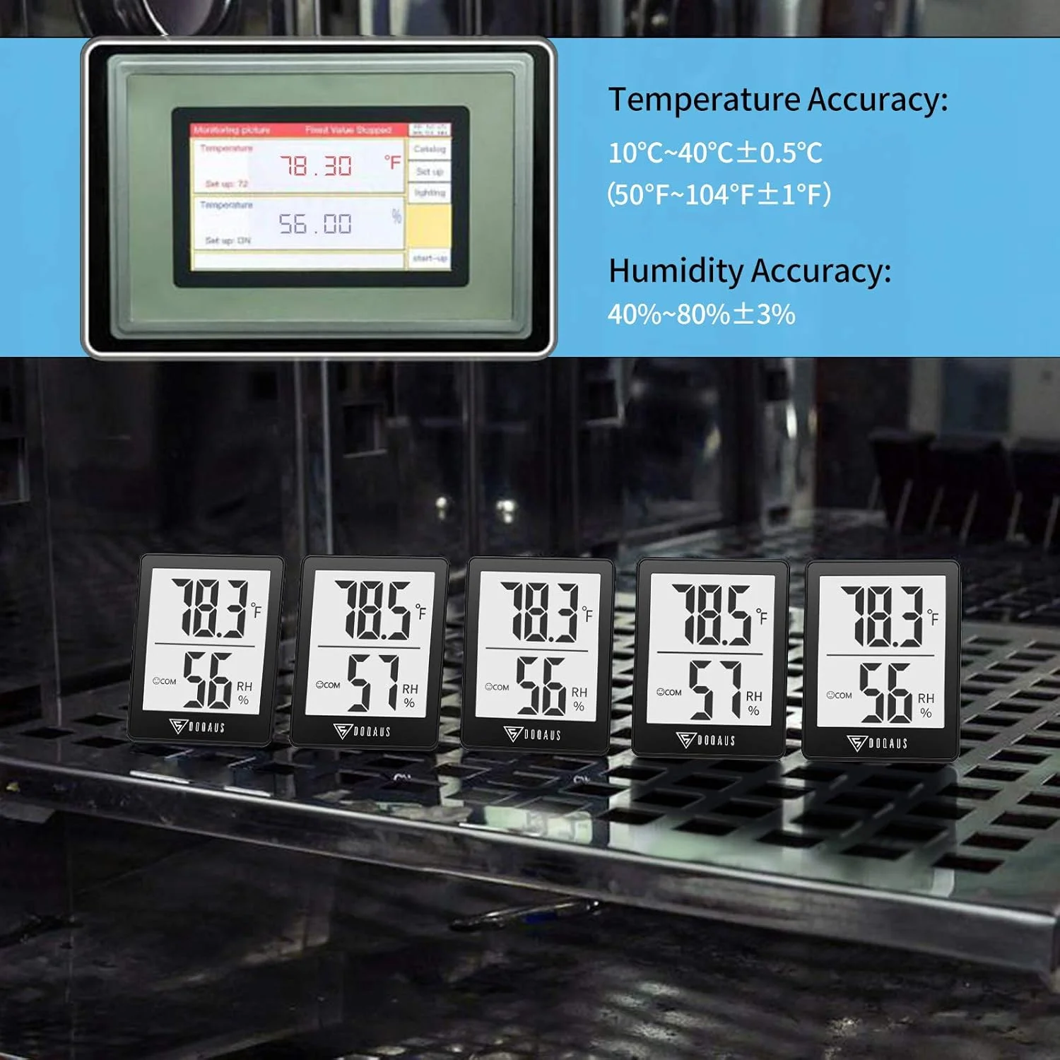 DOQAUS Digital Hygrometer Indoor Thermometer Humidity Meter Room Thermometer with 5s Fast Refresh Accurate Temperature Humidity Monitor for Home, Bedroom, Baby Room, Office, Greenhouse, Cellar (Black) DOQAUS Digital Hygrometer Indoor Thermometer Humidity Meter Room Thermometer with 5s Fast Refresh Accurate Temperature Humidity Monitor for Home, Bedroom, Baby Room, Office, Greenhouse, Cellar (Black)