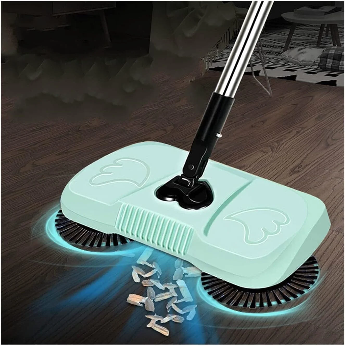 جاروبرقی هوشمند CBWCCY، جاروی اتوماتیک، ابزار تمیز کننده بدون نیاز به خم شدن، اختراع جارو، ربات نظافت (صورتی)