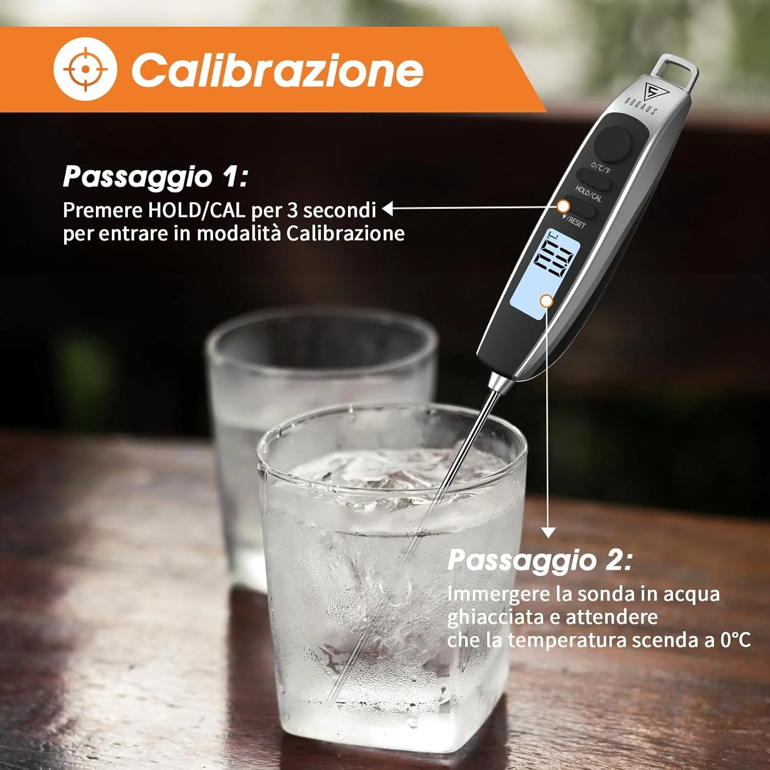 دماسنج غذای DOQAUS، دماسنج گوشت با قابلیت خوانش فوری با پروب فوق العاده نازک، دماسنج گریل برای آشپزخانه، دارای عملکرد Hold و خاموش شدن خودکار، صفحه نمایش LCD فوق العاده شفاف برای BBQ، گریل، غذای کودک، شیر، آب دماسنج غذای DOQAUS، دماسنج گوشت با قابلیت خوانش فوری با پروب فوق العاده نازک، دماسنج گریل برای آشپزخانه، دارای عملکرد Hold و خاموش شدن خودکار، صفحه نمایش LCD فوق العاده شفاف برای BBQ، گریل، غذای کودک، شیر، آب