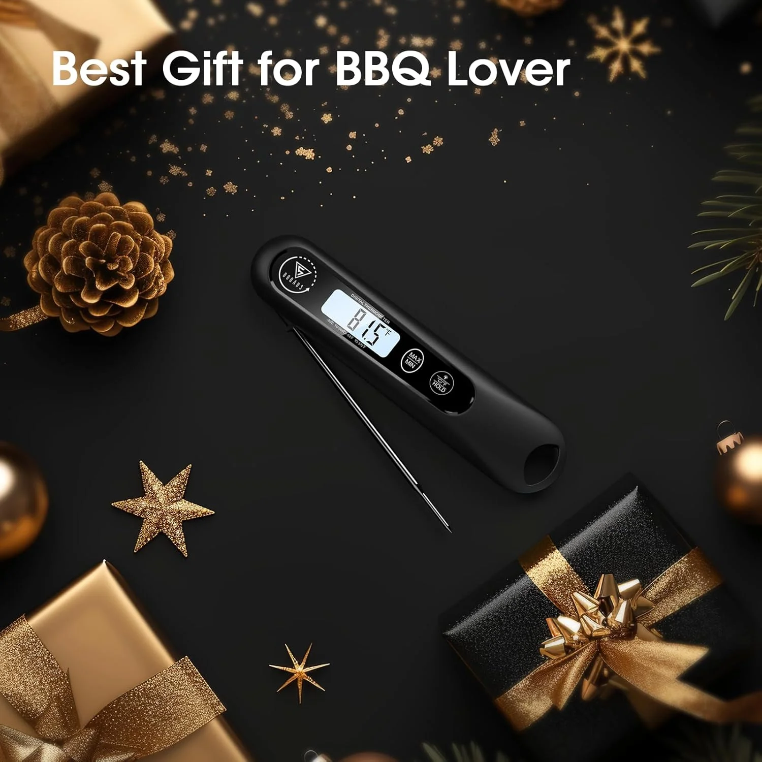 دماسنج دیجیتال گوشت DOQAUS، دماسنج فوری غذا برای پخت و پز، پروب آشپزخانه با نور پس زمینه، پروب اندازه گیری دمای پخت و پز برای بوقلمون، کباب پز، باربیکیو، پخت، نان، خمیر ترش دماسنج دیجیتال گوشت DOQAUS، دماسنج فوری غذا برای پخت و پز، پروب آشپزخانه با نور پس زمینه، پروب اندازه گیری دمای پخت و پز برای بوقلمون، کباب پز، باربیکیو، پخت، نان، خمیر ترش