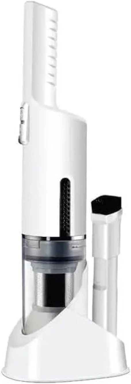 جاروبرقی شارژی گرین لاین با 2 حالت سرعت، فیلتر قابل شستشو، توان 90 وات، ولتاژ 10.8 ولت، ظرفیت باتری 2000 میلی آمپر ساعت، 35000 دور در دقیقه، ظرفیت گرد و غبار 0.2 لیتر - سفید