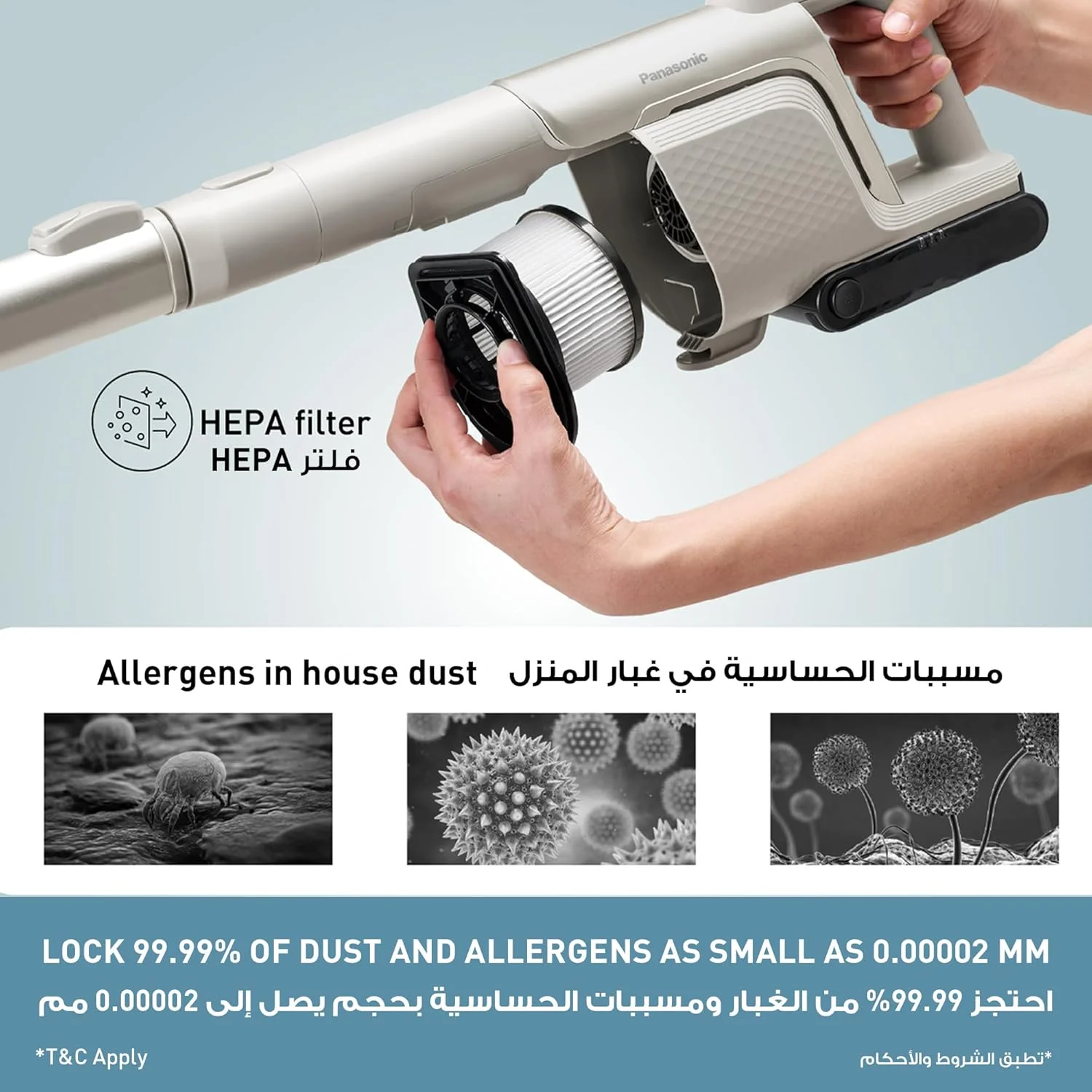 جاروبرقی عصایی بی سیم پاناسونیک مدل MC-SBR40، شارژی، جاروبرقی دستی با چراغ های LED برای فرش، کاشی، چوب، تا 60 دقیقه زمان کارکرد، بژ جاروبرقی عصایی بی سیم پاناسونیک مدل MC-SBR40، شارژی، جاروبرقی دستی با چراغ های LED برای فرش، کاشی، چوب، تا 60 دقیقه زمان کارکرد، بژ