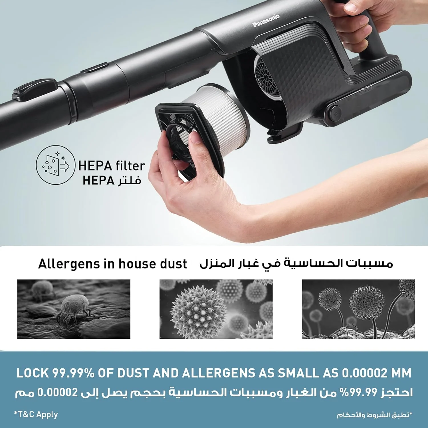 جاروبرقی عصایی بی سیم قدرتمند پاناسونیک مدل MC-SBR70، شارژی، جاروبرقی دستی با سنسور هوشمند گرد و غبار، تا 116 دقیقه زمان کارکرد، مشکی جاروبرقی عصایی بی سیم قدرتمند پاناسونیک مدل MC-SBR70، شارژی، جاروبرقی دستی با سنسور هوشمند گرد و غبار، تا 116 دقیقه زمان کارکرد، مشکی