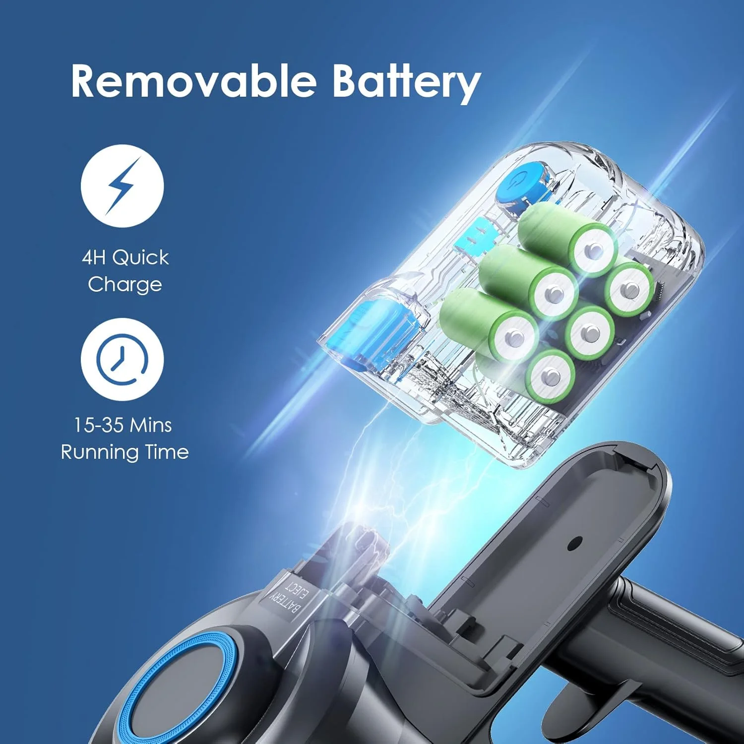 جاروبرقی عصایی اورایمو، جاروبرقی شارژی با قابلیت ایستادن خودکار، جاروبرقی عصایی شارژی با 35 دقیقه زمان کارکرد باتری قابل جدا شدن، جاروبرقی سبک وزن 6 در 1 با LED برای کف چوبی، فرش، کاشی مرمر جاروبرقی عصایی اورایمو، جاروبرقی شارژی با قابلیت ایستادن خودکار، جاروبرقی عصایی شارژی با 35 دقیقه زمان کارکرد باتری قابل جدا شدن، جاروبرقی سبک وزن 6 در 1 با LED برای کف چوبی، فرش، کاشی مرمر