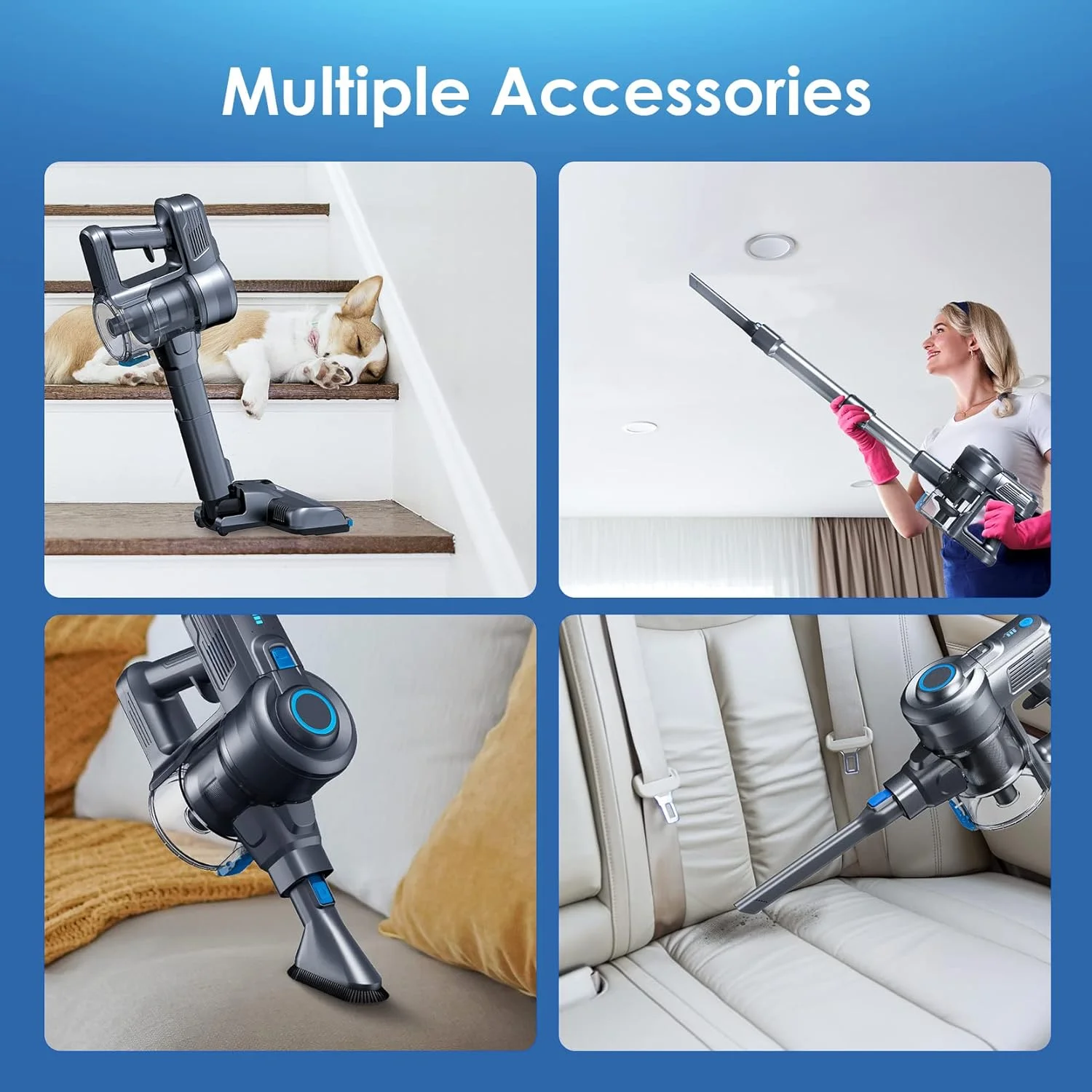 جاروبرقی عصایی اورایمو، جاروبرقی شارژی با قابلیت ایستادن خودکار، جاروبرقی عصایی شارژی با 35 دقیقه زمان کارکرد باتری قابل جدا شدن، جاروبرقی سبک وزن 6 در 1 با LED برای کف چوبی، فرش، کاشی مرمر جاروبرقی عصایی اورایمو، جاروبرقی شارژی با قابلیت ایستادن خودکار، جاروبرقی عصایی شارژی با 35 دقیقه زمان کارکرد باتری قابل جدا شدن، جاروبرقی سبک وزن 6 در 1 با LED برای کف چوبی، فرش، کاشی مرمر