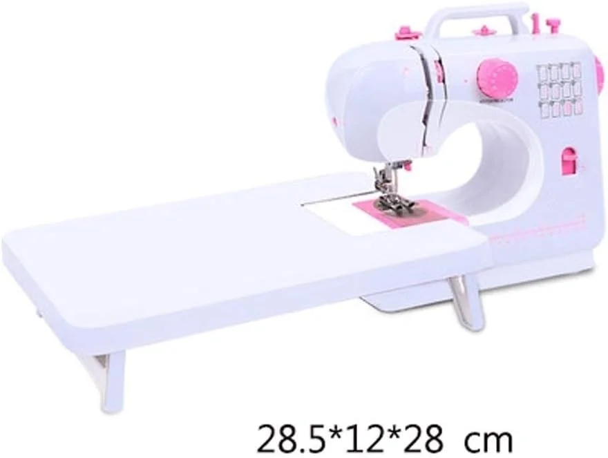 چرخ خیاطی کوچک TONGSH، دستیار چند منظوره قابل حمل در خانه با میز توسعه نور، سرعت دوگانه قابل تنظیم، دستگاه تعمیر و ساخت صنایع دستی چرخ خیاطی کوچک TONGSH، دستیار چند منظوره قابل حمل در خانه با میز توسعه نور، سرعت دوگانه قابل تنظیم، دستگاه تعمیر و ساخت صنایع دستی