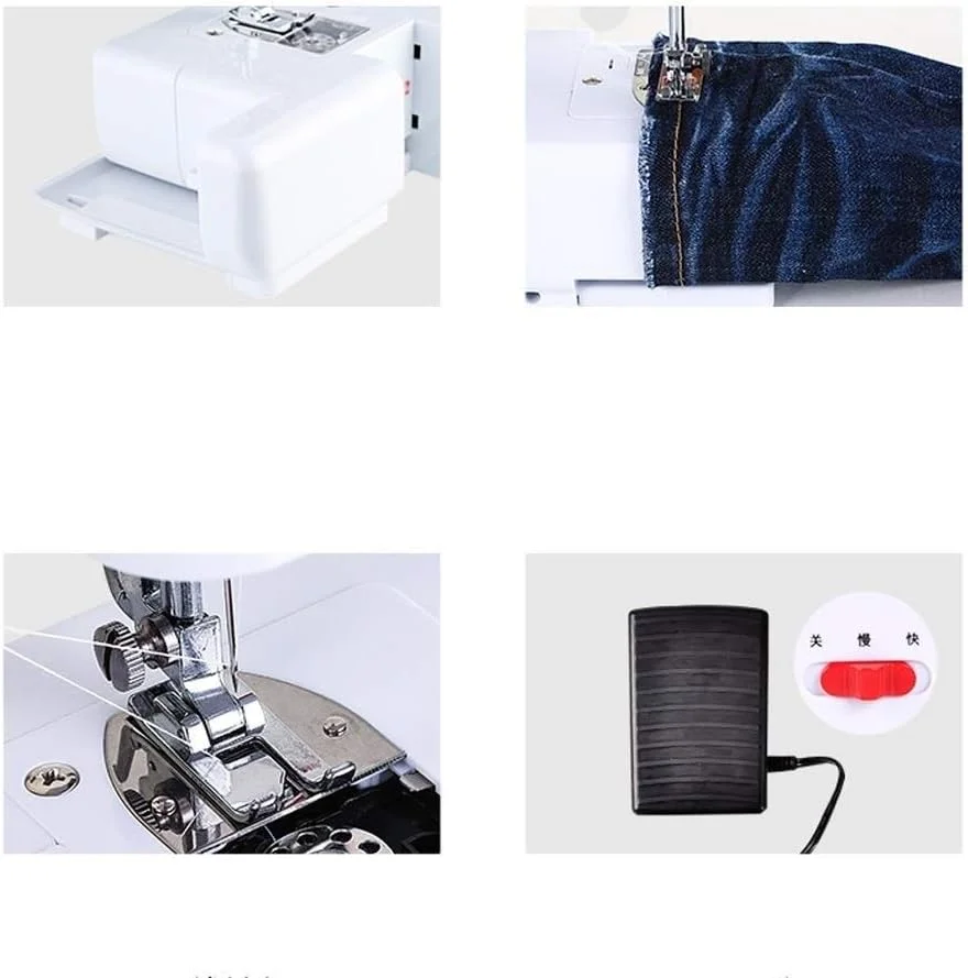TONGSH Portable Sewing Machine Machine Including 16Built-In Stitches Fully, Automatic Needle Threader, Perfect for Sewing All Types of Fabrics with Ease TONGSH Portable Sewing Machine Machine Including 16Built-In Stitches Fully, Automatic Needle Threader, Perfect for Sewing All Types of Fabrics with Ease