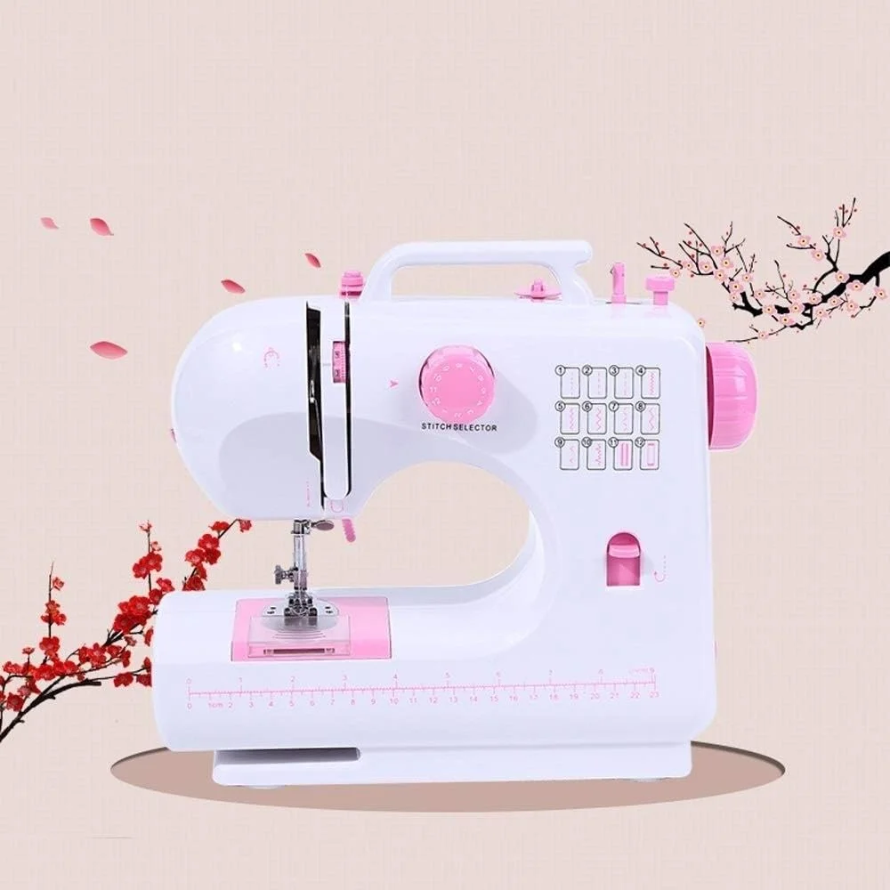 چرخ خیاطی کوچک TONGSH، دستیار چند منظوره قابل حمل در خانه با میز توسعه نور، سرعت دوگانه قابل تنظیم، دستگاه تعمیر و ساخت صنایع دستی چرخ خیاطی کوچک TONGSH، دستیار چند منظوره قابل حمل در خانه با میز توسعه نور، سرعت دوگانه قابل تنظیم، دستگاه تعمیر و ساخت صنایع دستی