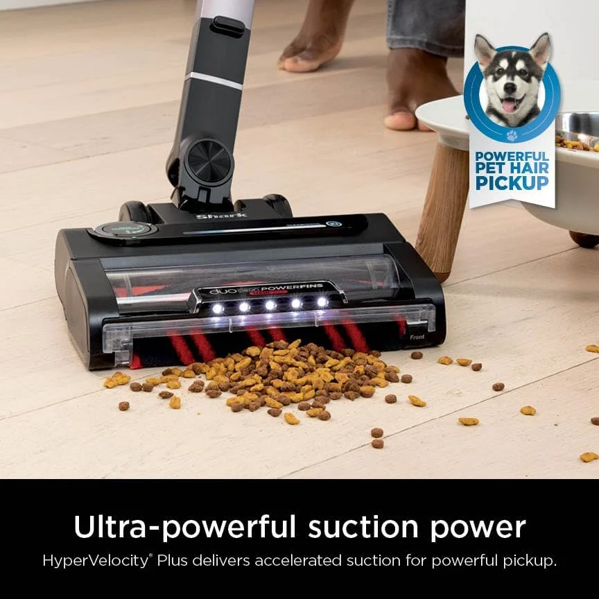 جاروبرقی شارژی Shark IZ862H Stratos با فناوری Clean Sense IQ و خنثی کننده بو، برس DuoClean PowerFins HairPro، شامل ابزار شکاف گردگیری و برس ضد آلرژی، تا 60 دقیقه زمان کارکرد، بنفش خاکستری جاروبرقی شارژی Shark IZ862H Stratos با فناوری Clean Sense IQ و خنثی کننده بو، برس DuoClean PowerFins HairPro، شامل ابزار شکاف گردگیری و برس ضد آلرژی، تا 60 دقیقه زمان کارکرد، بنفش خاکستری