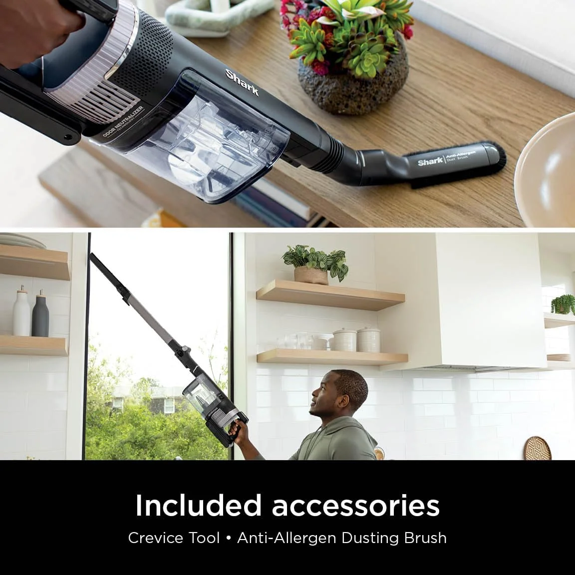 جاروبرقی شارژی Shark IZ862H Stratos با فناوری Clean Sense IQ و خنثی کننده بو، برس DuoClean PowerFins HairPro، شامل ابزار شکاف گردگیری و برس ضد آلرژی، تا 60 دقیقه زمان کارکرد، بنفش خاکستری جاروبرقی شارژی Shark IZ862H Stratos با فناوری Clean Sense IQ و خنثی کننده بو، برس DuoClean PowerFins HairPro، شامل ابزار شکاف گردگیری و برس ضد آلرژی، تا 60 دقیقه زمان کارکرد، بنفش خاکستری