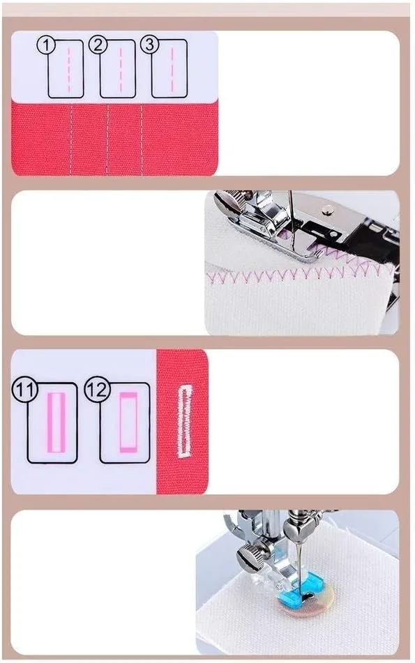 چرخ خیاطی کوچک TONGSH، دستیار چند منظوره قابل حمل در خانه با میز توسعه نور، سرعت دوگانه قابل تنظیم، دستگاه تعمیر و ساخت صنایع دستی چرخ خیاطی کوچک TONGSH، دستیار چند منظوره قابل حمل در خانه با میز توسعه نور، سرعت دوگانه قابل تنظیم، دستگاه تعمیر و ساخت صنایع دستی