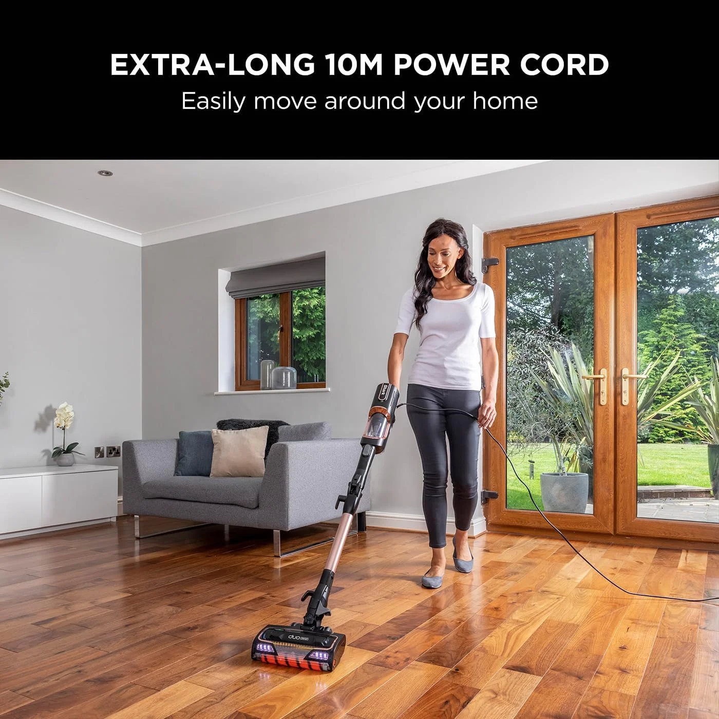 جاروبرقی عصایی سیم دار شارک با فناوری ضد گره خوردگی مو و سر DuoClean، جاروبرقی انعطاف پذیر مخصوص حیوانات خانگی با مهر و موم کامل ضد آلرژی، 3 سری، سیم 10 متری، رزگلد HZ500UKT جاروبرقی عصایی سیم دار شارک با فناوری ضد گره خوردگی مو و سر DuoClean، جاروبرقی انعطاف پذیر مخصوص حیوانات خانگی با مهر و موم کامل ضد آلرژی، 3 سری، سیم 10 متری، رزگلد HZ500UKT