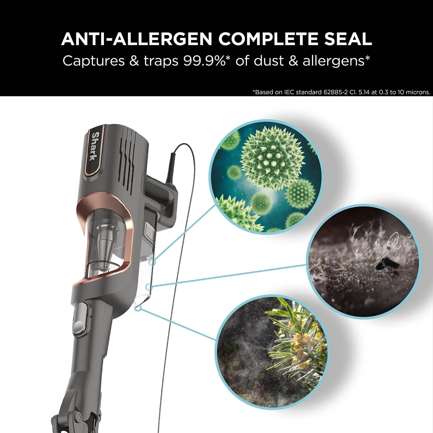 جاروبرقی عصایی سیم دار شارک با فناوری ضد گره خوردگی مو و سر DuoClean، جاروبرقی انعطاف پذیر مخصوص حیوانات خانگی با مهر و موم کامل ضد آلرژی، 3 سری، سیم 10 متری، رزگلد HZ500UKT جاروبرقی عصایی سیم دار شارک با فناوری ضد گره خوردگی مو و سر DuoClean، جاروبرقی انعطاف پذیر مخصوص حیوانات خانگی با مهر و موم کامل ضد آلرژی، 3 سری، سیم 10 متری، رزگلد HZ500UKT