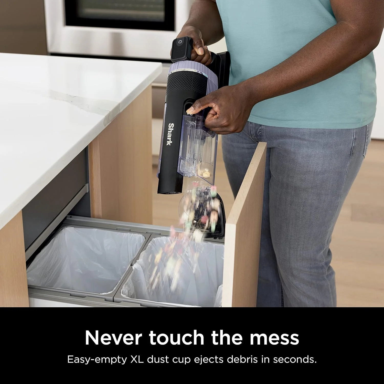 جاروبرقی شارژی Shark IZ862H Stratos با فناوری Clean Sense IQ و خنثی کننده بو، برس DuoClean PowerFins HairPro، شامل ابزار شکاف گردگیری و برس ضد آلرژی، تا 60 دقیقه زمان کارکرد، بنفش خاکستری جاروبرقی شارژی Shark IZ862H Stratos با فناوری Clean Sense IQ و خنثی کننده بو، برس DuoClean PowerFins HairPro، شامل ابزار شکاف گردگیری و برس ضد آلرژی، تا 60 دقیقه زمان کارکرد، بنفش خاکستری