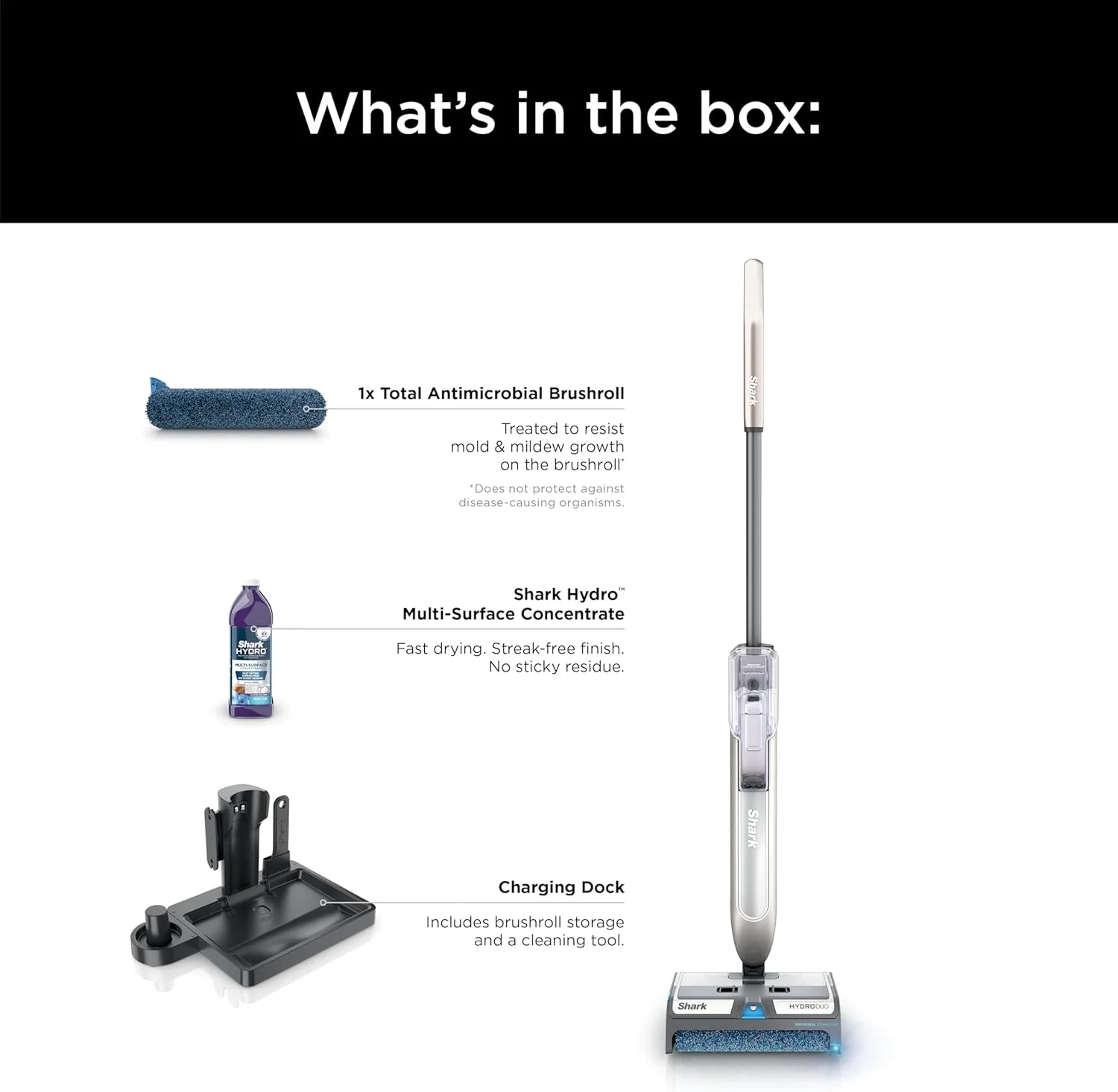 سیستم تمیز کننده کف سخت شارک HydroDuo با فناوری Dirt-Reveal، بی سیم، مناسب برای تمیز کردن روزانه کف های سخت، جمع آوری زباله های مرطوب و خشک، همزمان تی می کشد و می ساید، مناسب برای چوب سخت، کاشی، لمینت و سنگ، رنگ متالیک سنگی، مدل WW201 سیستم تمیز کننده کف سخت شارک HydroDuo با فناوری Dirt-Reveal، بی سیم، مناسب برای تمیز کردن روزانه کف های سخت، جمع آوری زباله های مرطوب و خشک، همزمان تی می کشد و می ساید، مناسب برای چوب سخت، کاشی، لمینت و سنگ، رنگ متالیک سنگی، مدل WW201