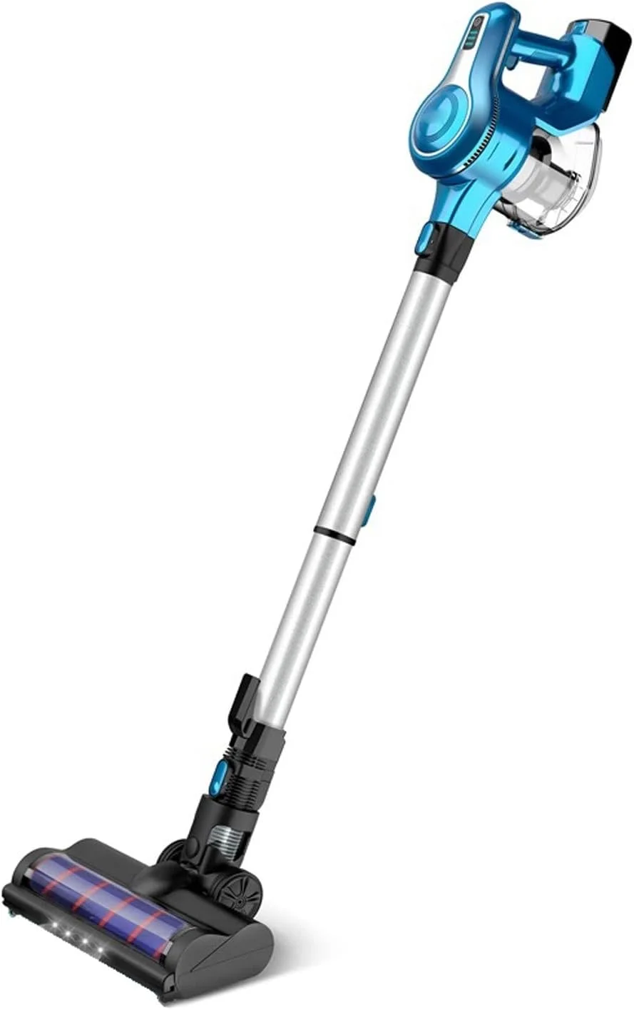 جاروبرقی خانگی YHUAEE جاروبرقی بی سیم S6 موتور براشلس جاروبرقی عصایی سبک وزن قابل حمل برای فرش مو ثابت موی ماشین (EU)