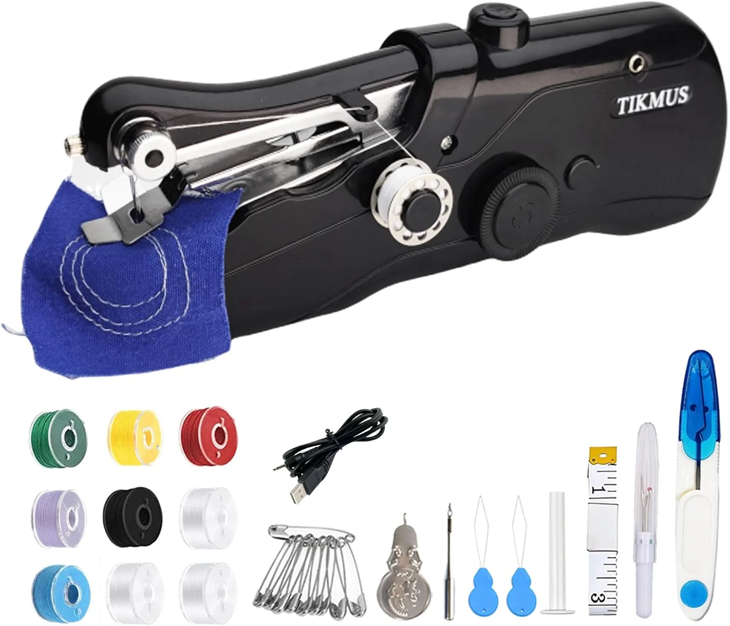 Handheld Mini Sewing Machine, Portable Sewing Machine for Adults Quick Stitching, Suitable for Clothes, Jeans, DIY, Home, Travel Handheld Mini Sewing Machine, Portable Sewing Machine for Adults Quick Stitching, Suitable for Clothes, Jeans, DIY, Home, Travel