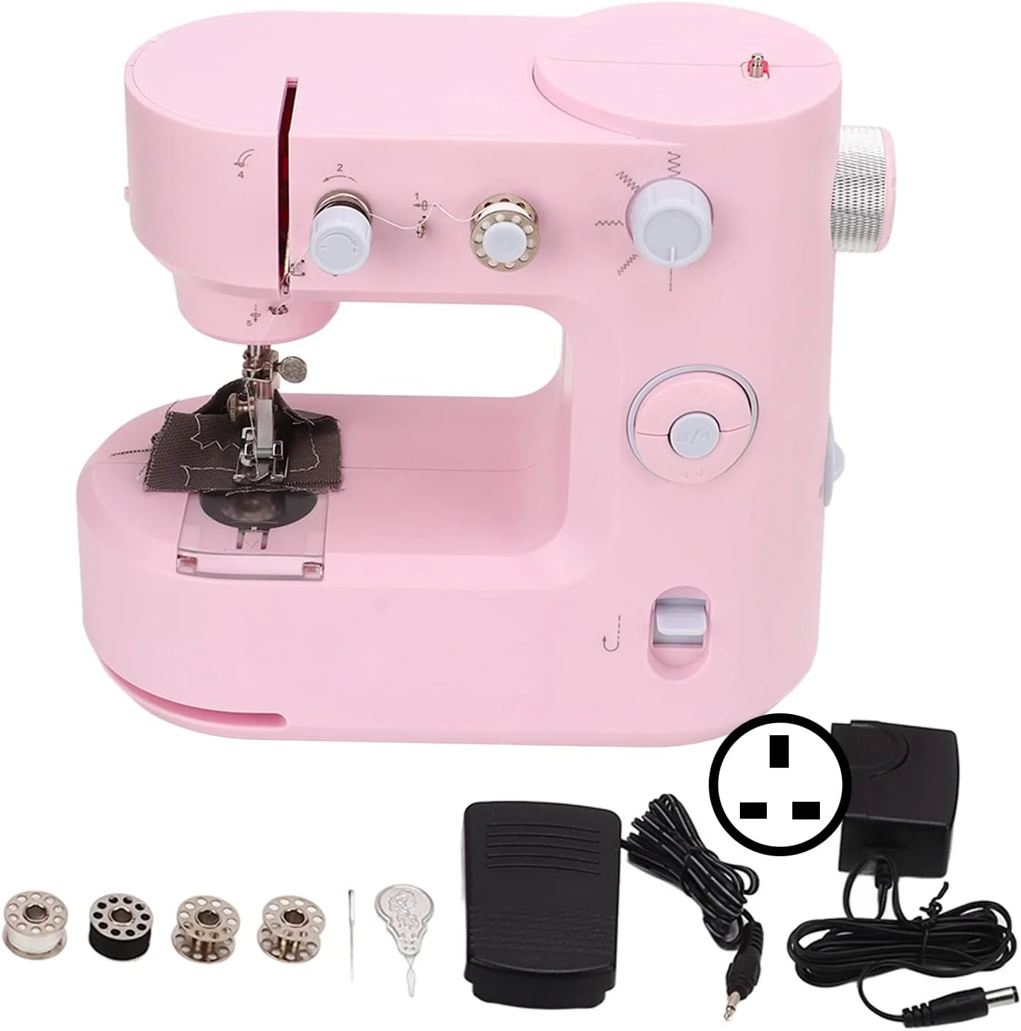 چرخ خیاطی کوچک، چرخ خیاطی دستی 5 بخیه قابل حمل کوچک اورلاک چند منظوره خانگی برای روز کودک خانواده برای مبتدیان (#3) چرخ خیاطی کوچک، چرخ خیاطی دستی 5 بخیه قابل حمل کوچک اورلاک چند منظوره خانگی برای روز کودک خانواده برای مبتدیان (#3)