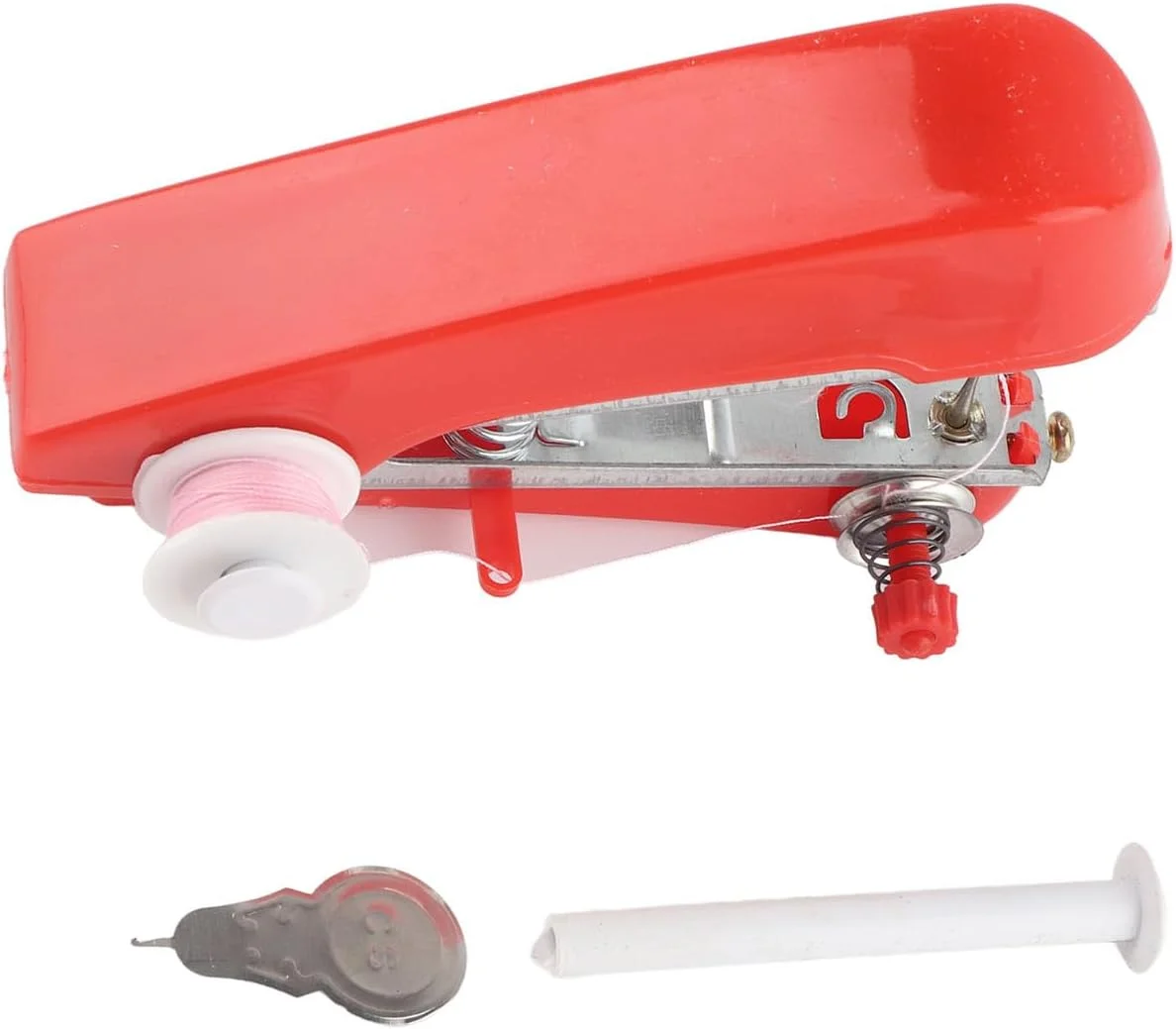 چرخ خیاطی دستی کوچک، چرخ خیاطی دستی قابل حمل برای استفاده در منزل و مسافرت، تک بخیه با اندازه جمع و جور