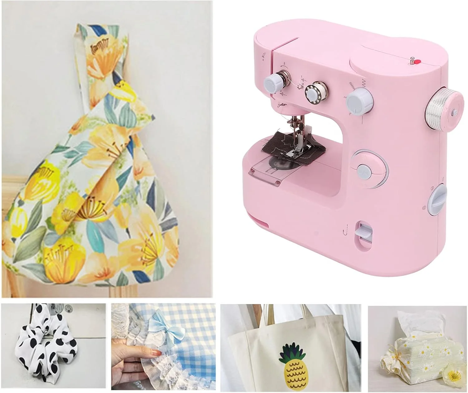 چرخ خیاطی کوچک، چرخ خیاطی دستی 5 بخیه قابل حمل کوچک اورلاک چند منظوره خانگی برای روز کودک خانواده برای مبتدیان (#3) چرخ خیاطی کوچک، چرخ خیاطی دستی 5 بخیه قابل حمل کوچک اورلاک چند منظوره خانگی برای روز کودک خانواده برای مبتدیان (#3)