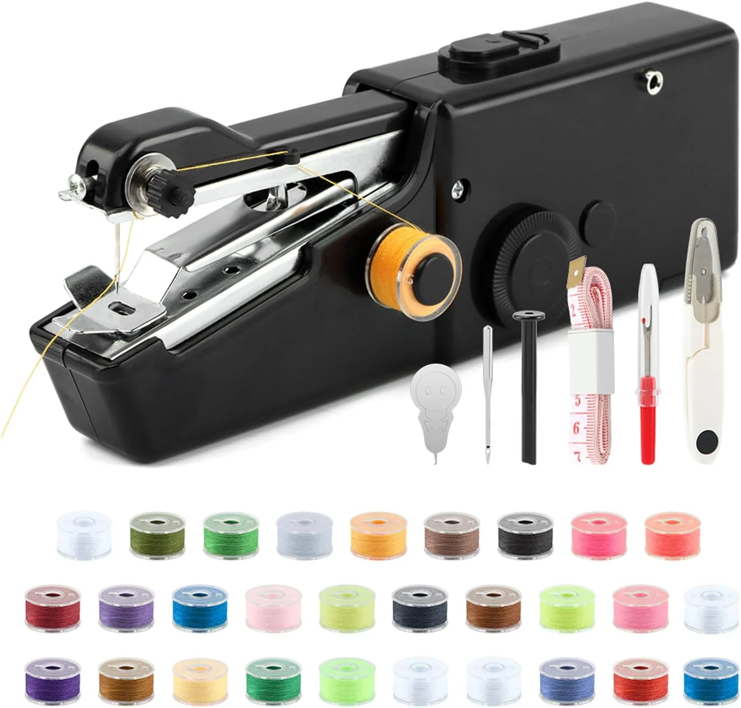 چرخ خیاطی دستی سریع و قابل حمل، چرخ خیاطی کوچک دستی برای دوخت سریع، چرخ خیاطی قابل حمل کوچک برای مسافرت، منزل و کارهای هنری، مشکی چرخ خیاطی دستی سریع و قابل حمل، چرخ خیاطی کوچک دستی برای دوخت سریع، چرخ خیاطی قابل حمل کوچک برای مسافرت، منزل و کارهای هنری، مشکی