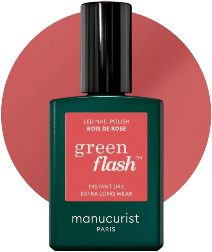لاک ناخن ژل یو وی مانیکوریست Green Flash™ صورتی مات Bois de Rose • لاک یو وی بدون Hema • لاک 12-Free، 60% پایه زیستی • ناخن های خود را برای ناخن های لامپ یو وی بسازید • لاک ژل ناخن یو وی 15 میلی لیتر • ناخن های ژلی