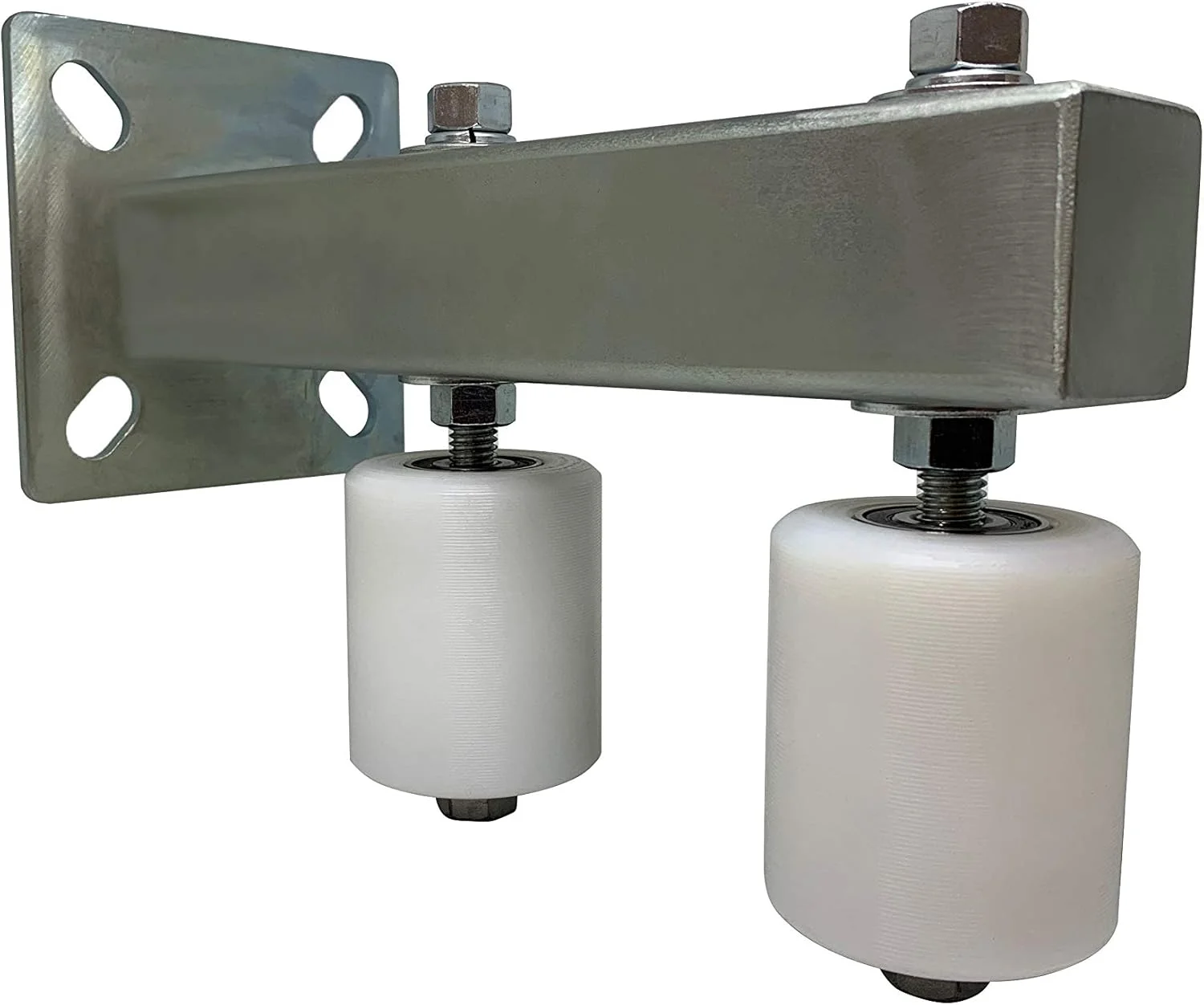 غلتک های راهنمای دروازه کشویی قابل تنظیم ایگل، پایه براکت بالایی پیچ دار 3 اینچی سفید، نایلون سخت UHMW دوگانه، راهنماهای بلبرینگ، مجموعه فولادی سنگین، ضد واژگونی برای دروازه های کشویی - EG121 غلتک های راهنمای دروازه کشویی قابل تنظیم ایگل، پایه براکت بالایی پیچ دار 3 اینچی سفید، نایلون سخت UHMW دوگانه، راهنماهای بلبرینگ، مجموعه فولادی سنگین، ضد واژگونی برای دروازه های کشویی - EG121