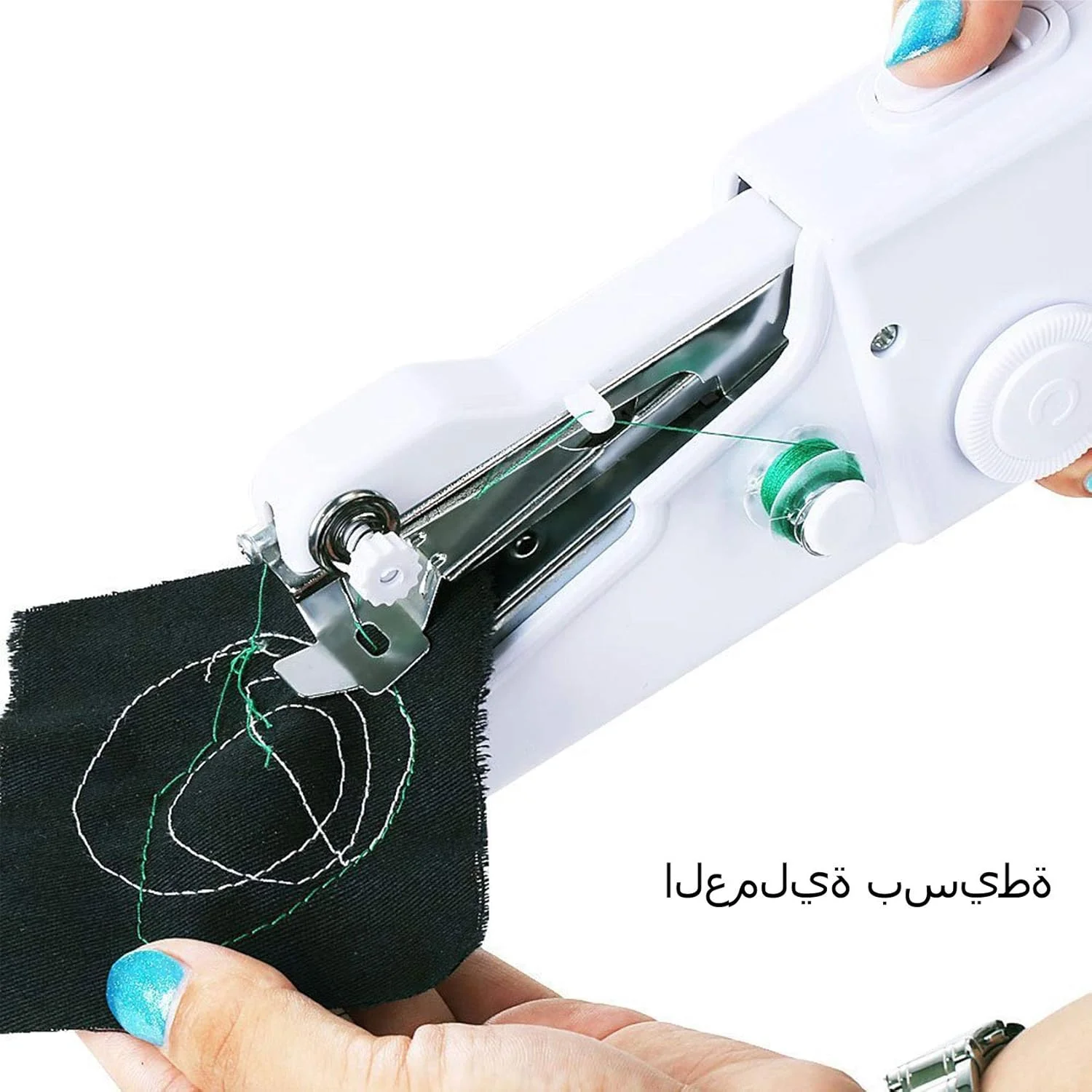 چرخ خیاطی دستی Ubrand، تعمیر سریع برای پارچه، لباس مسافرتی خانگی، چرخ خیاطی برقی کوچک (سفید، رابط برق) چرخ خیاطی دستی Ubrand، تعمیر سریع برای پارچه، لباس مسافرتی خانگی، چرخ خیاطی برقی کوچک (سفید، رابط برق)