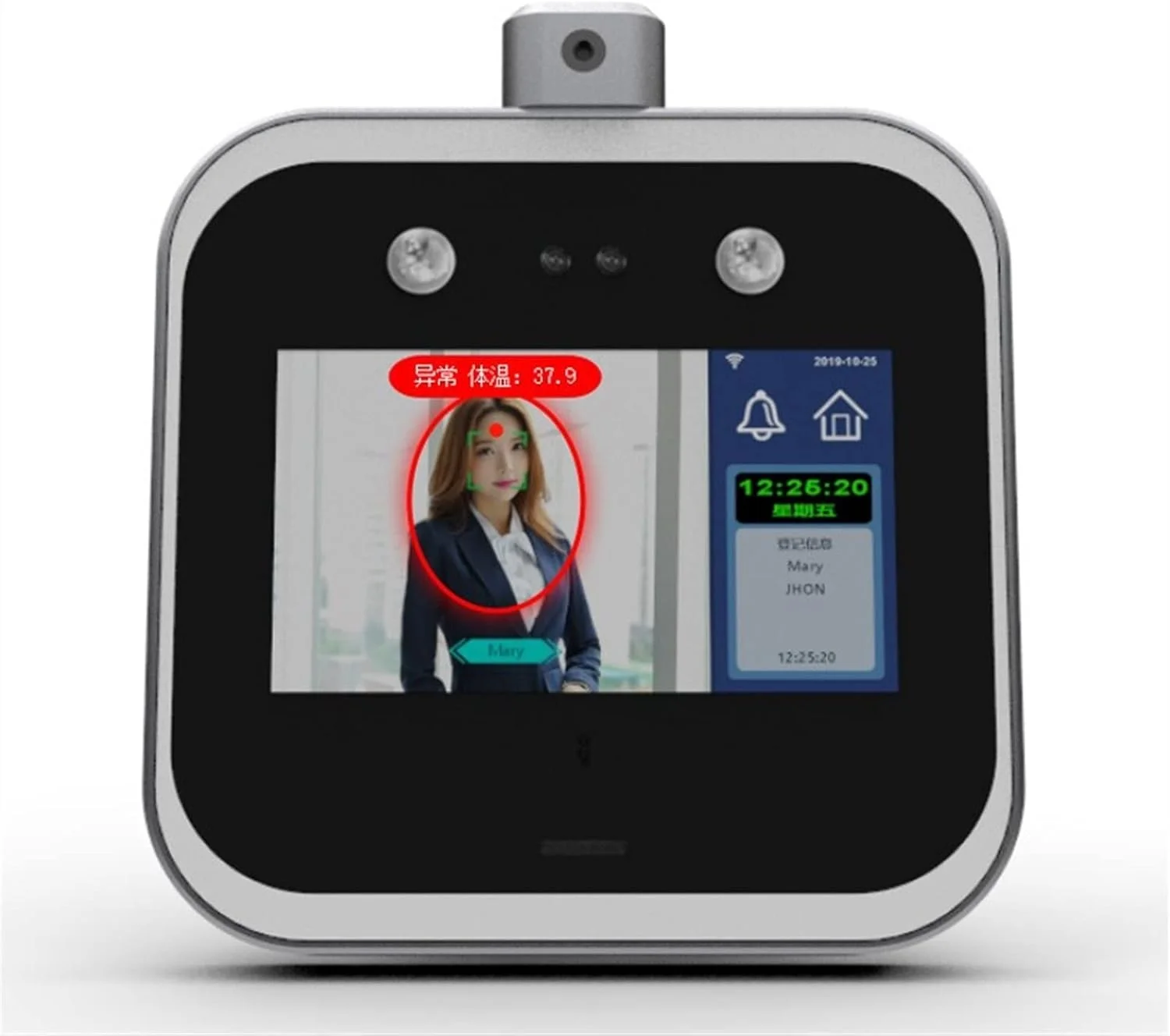 ساعت حضور و غیاب تشخیص چهره پویا مدل GDJxcvb DS1-CW، اندازه گیری خودکار دما، کنترل دسترسی برای کسب و کارهای کوچک، محاسبه خودکار اضافه کار ساعت حضور و غیاب تشخیص چهره پویا مدل GDJxcvb DS1-CW، اندازه گیری خودکار دما، کنترل دسترسی برای کسب و کارهای کوچک، محاسبه خودکار اضافه کار