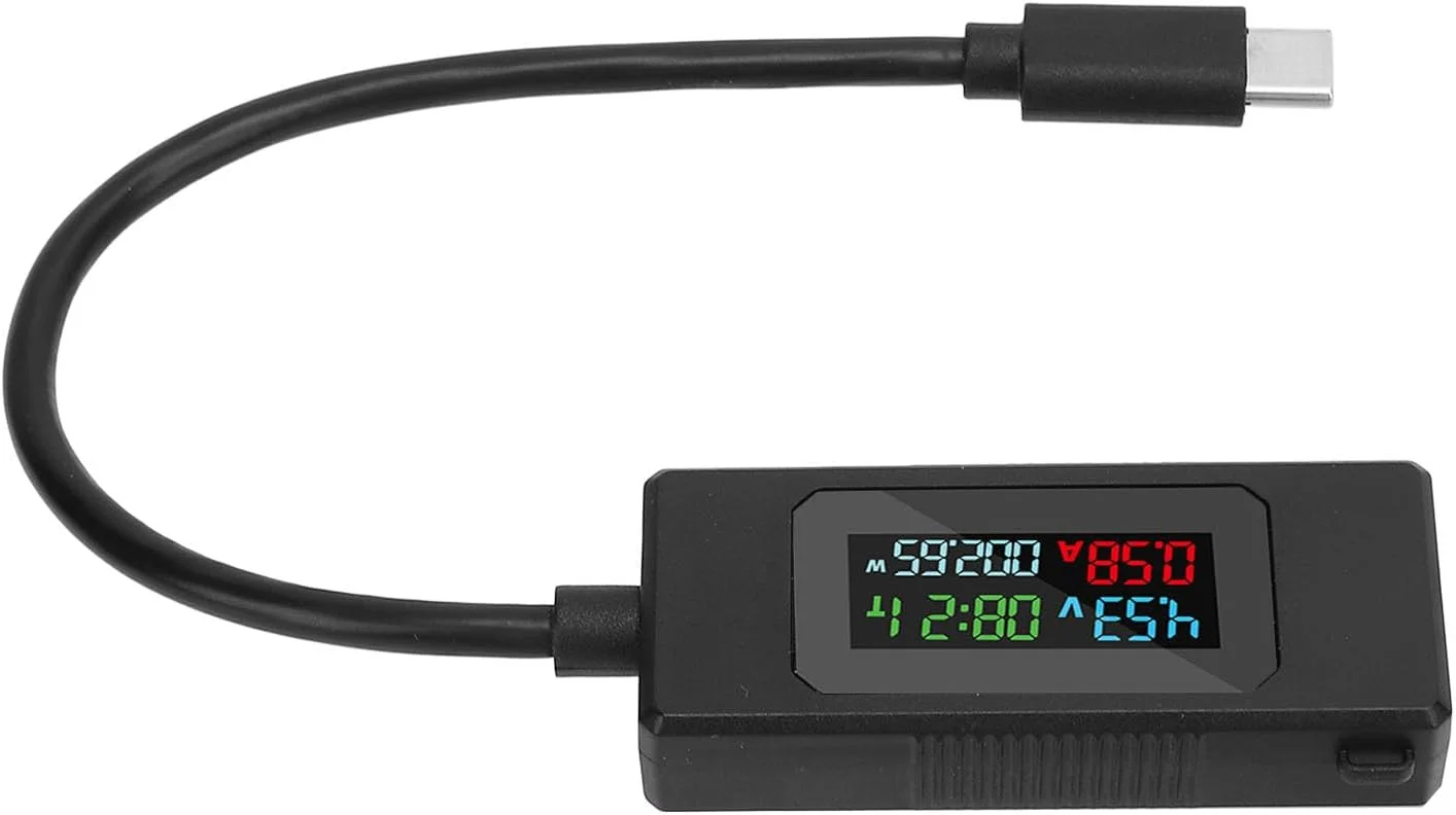 USB C Tester, Detects Fast Charging Protocols, Multi Functional with Power Off Storage for 3C Digital Products USB C Tester, Detects Fast Charging Protocols, Multi Functional with Power Off Storage for 3C Digital Products