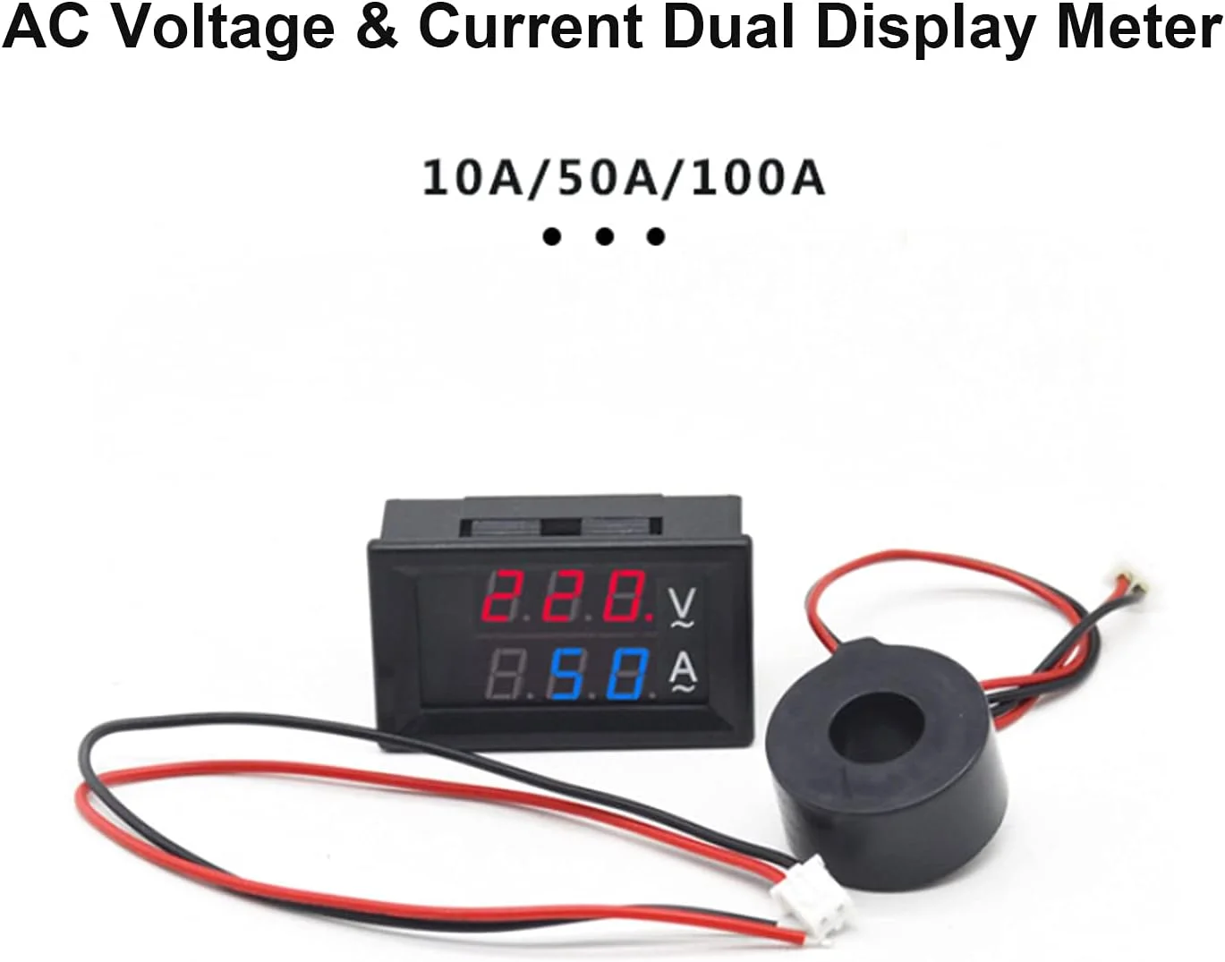 Eacam Digital Double Color Blue & Red Led Display Voltmeter Ammeter Voltage Current Indicator with Instrument-Transforme Eacam Digital Double Color Blue & Red Led Display Voltmeter Ammeter Voltage Current Indicator with Instrument-Transforme