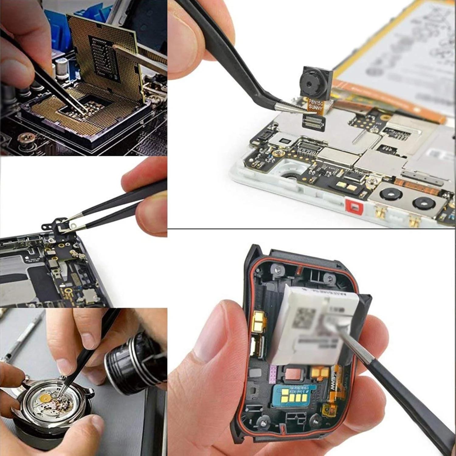 ست ابزار لحیم کاری دیجیتال 90 وات Eacam با قابلیت تنظیم دما 100-480℃ به همراه مولتی متر الکتریکی، پمپ تخلیه قلع و مجموعه ابزار جوشکاری حرفه ای