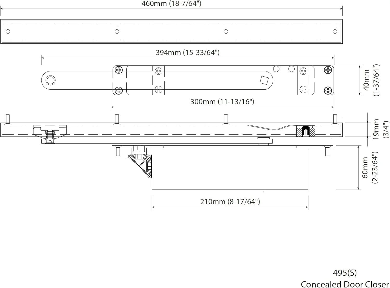 آرام بند مخفی NHN495S، بدون جهت، سنگین، مناسب برای درب های تا وزن 100 کیلوگرم، کنترل دو سرعته، آرام بند نامرئی درب آرام بند مخفی NHN495S، بدون جهت، سنگین، مناسب برای درب های تا وزن 100 کیلوگرم، کنترل دو سرعته، آرام بند نامرئی درب
