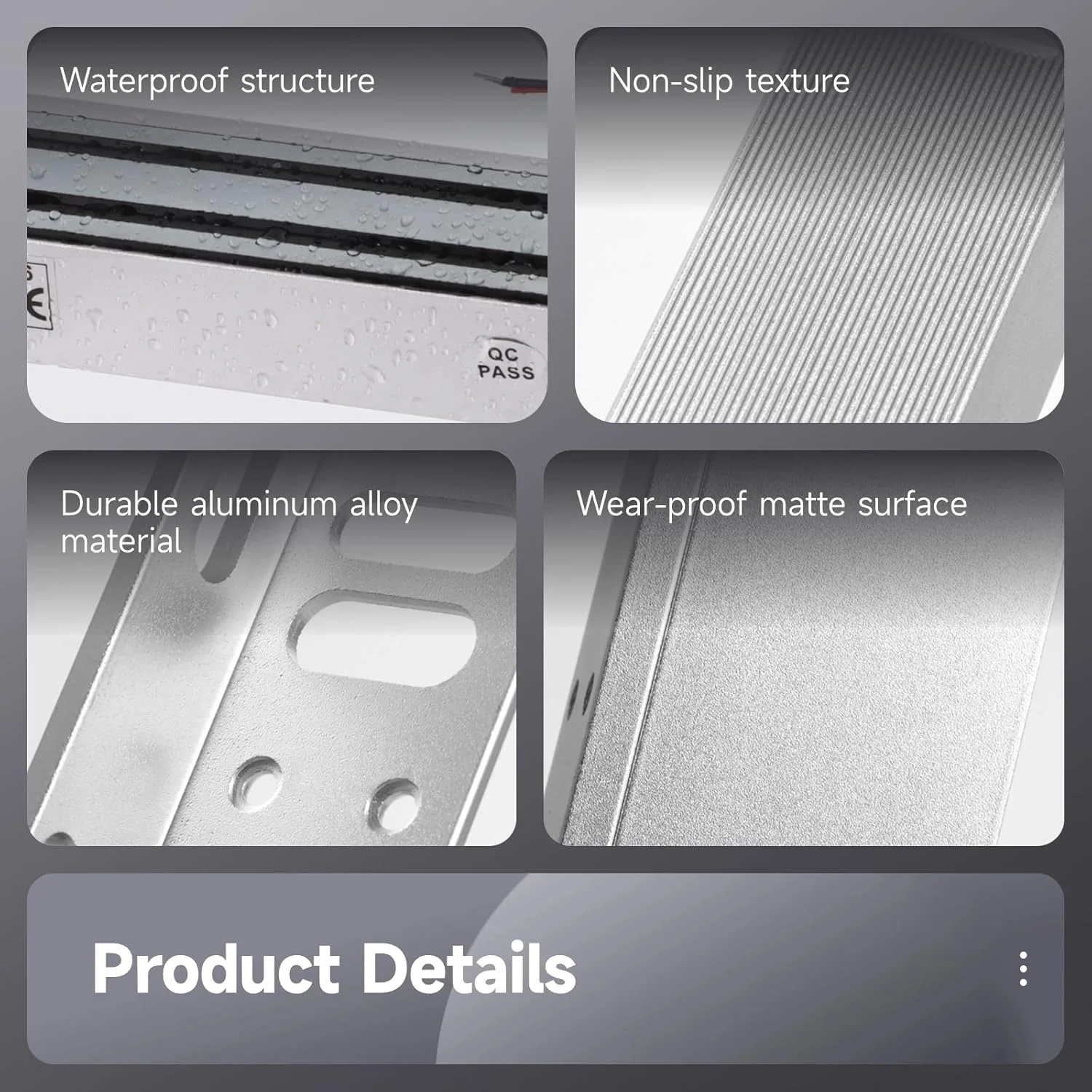 قفل الکترومغناطیسی Lnrueg با براکت های ZL، قفل درب مغناطیسی الکتریکی ضد آب با نیروی نگهداری 600 پوند برای درب های داخل بازشو، قفل دروازه ایمن 12 ولت DC برای سیستم کنترل دسترسی (بدون) قفل الکترومغناطیسی Lnrueg با براکت های ZL، قفل درب مغناطیسی الکتریکی ضد آب با نیروی نگهداری 600 پوند برای درب های داخل بازشو، قفل دروازه ایمن 12 ولت DC برای سیستم کنترل دسترسی (بدون)