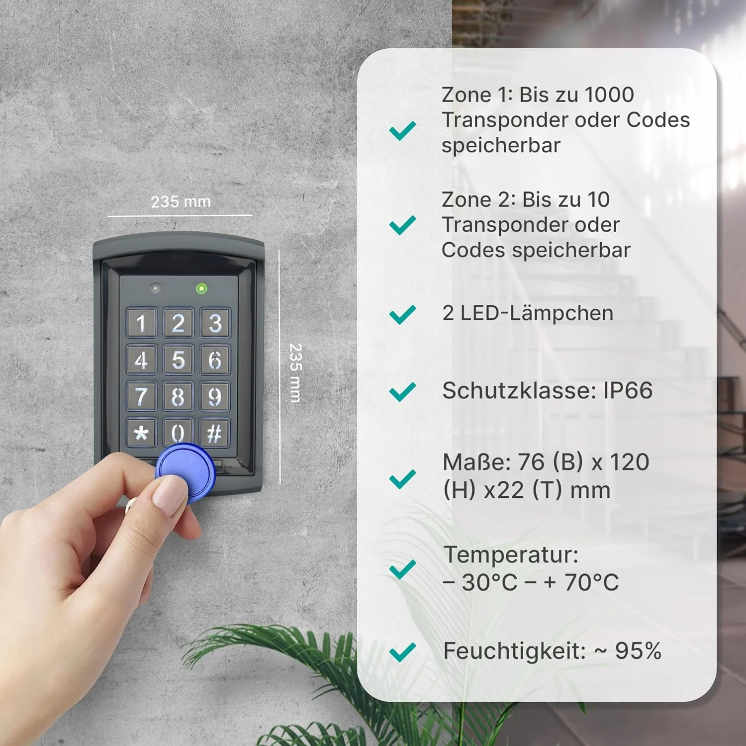 سیستم دسترسی RFID (نصب سطحی) (آنتراسیت) سیستم دسترسی RFID (نصب سطحی) (آنتراسیت)