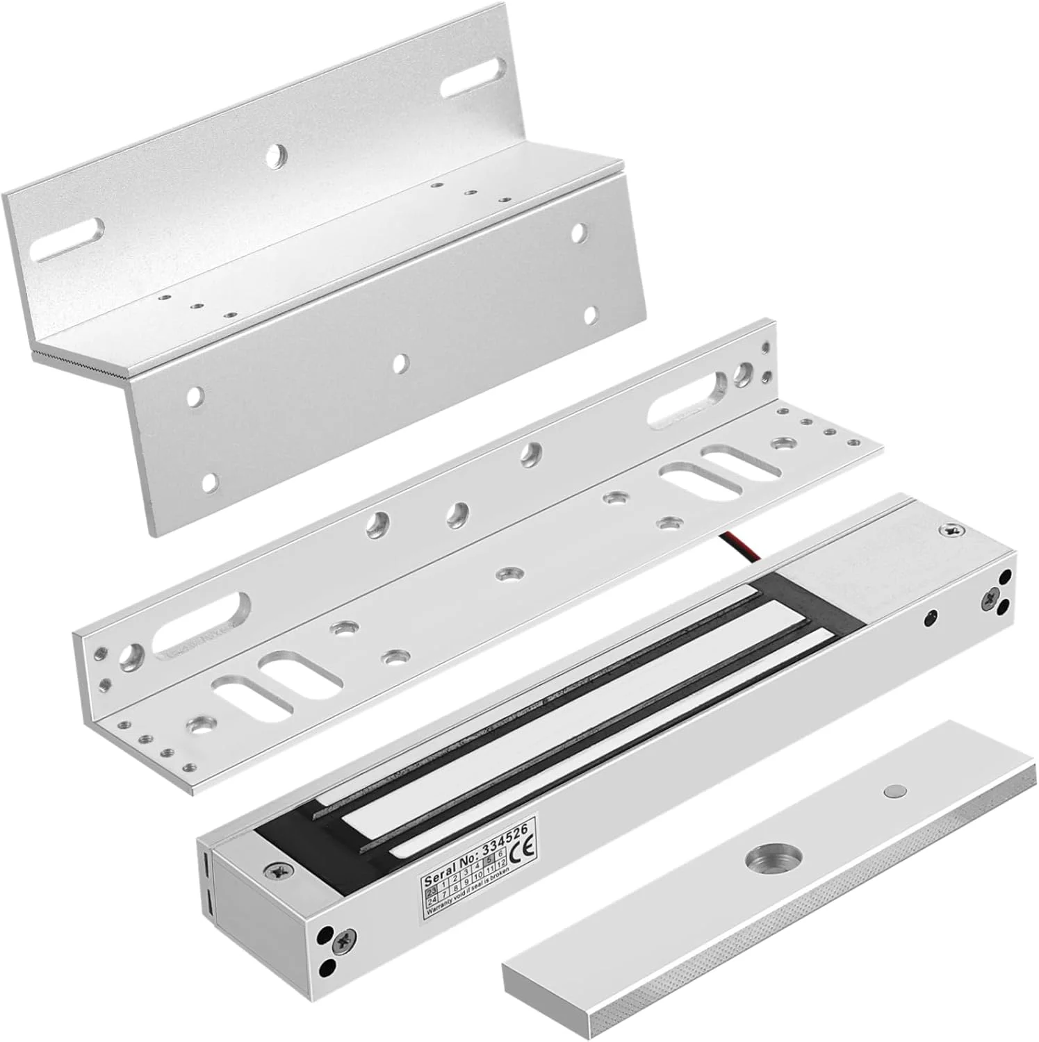 قفل الکترومغناطیسی Lnrueg با براکت های ZL، قفل درب مغناطیسی الکتریکی ضد آب با نیروی نگهداری 600 پوند برای درب های داخل بازشو، قفل دروازه ایمن 12 ولت DC برای سیستم کنترل دسترسی (بدون) قفل الکترومغناطیسی Lnrueg با براکت های ZL، قفل درب مغناطیسی الکتریکی ضد آب با نیروی نگهداری 600 پوند برای درب های داخل بازشو، قفل دروازه ایمن 12 ولت DC برای سیستم کنترل دسترسی (بدون)