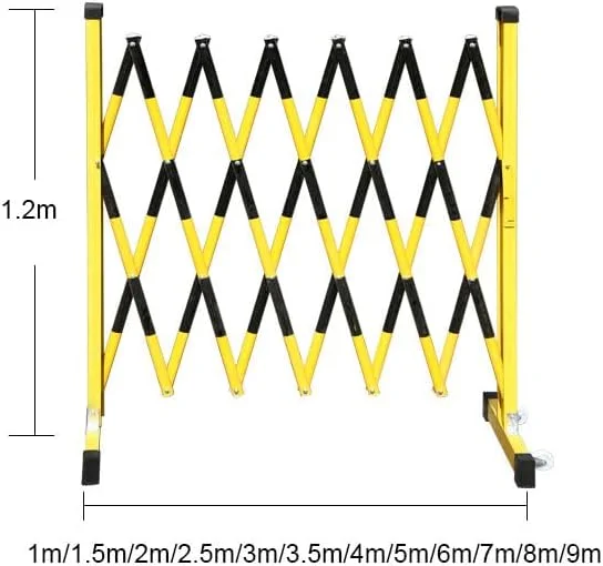 نرده آکاردئونی تاشو سنگین - حصار آکاردئونی متحرک با چرخ، مانع ایمنی انعطاف پذیر برای کنترل ترافیک، دسترسی عابر پیاده و امنیت ورودی (زرد) نرده آکاردئونی تاشو سنگین - حصار آکاردئونی متحرک با چرخ، مانع ایمنی انعطاف پذیر برای کنترل ترافیک، دسترسی عابر پیاده و امنیت ورودی (زرد)