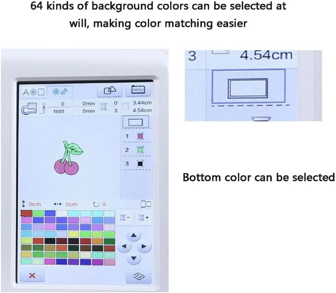 چرخ خیاطی اتوماتیک، ماشین گلدوزی برقی با صفحه نمایش لمسی 7 اینچی LCD، ناحیه گلدوزی 4 در 9.2 اینچ، ماشین یکپارچه گلدوزی و خیاطی کامپیوتری خانگی، 11 زبان، حاشیه چند طرحی چرخ خیاطی اتوماتیک، ماشین گلدوزی برقی با صفحه نمایش لمسی 7 اینچی LCD، ناحیه گلدوزی 4 در 9.2 اینچ، ماشین یکپارچه گلدوزی و خیاطی کامپیوتری خانگی، 11 زبان، حاشیه چند طرحی