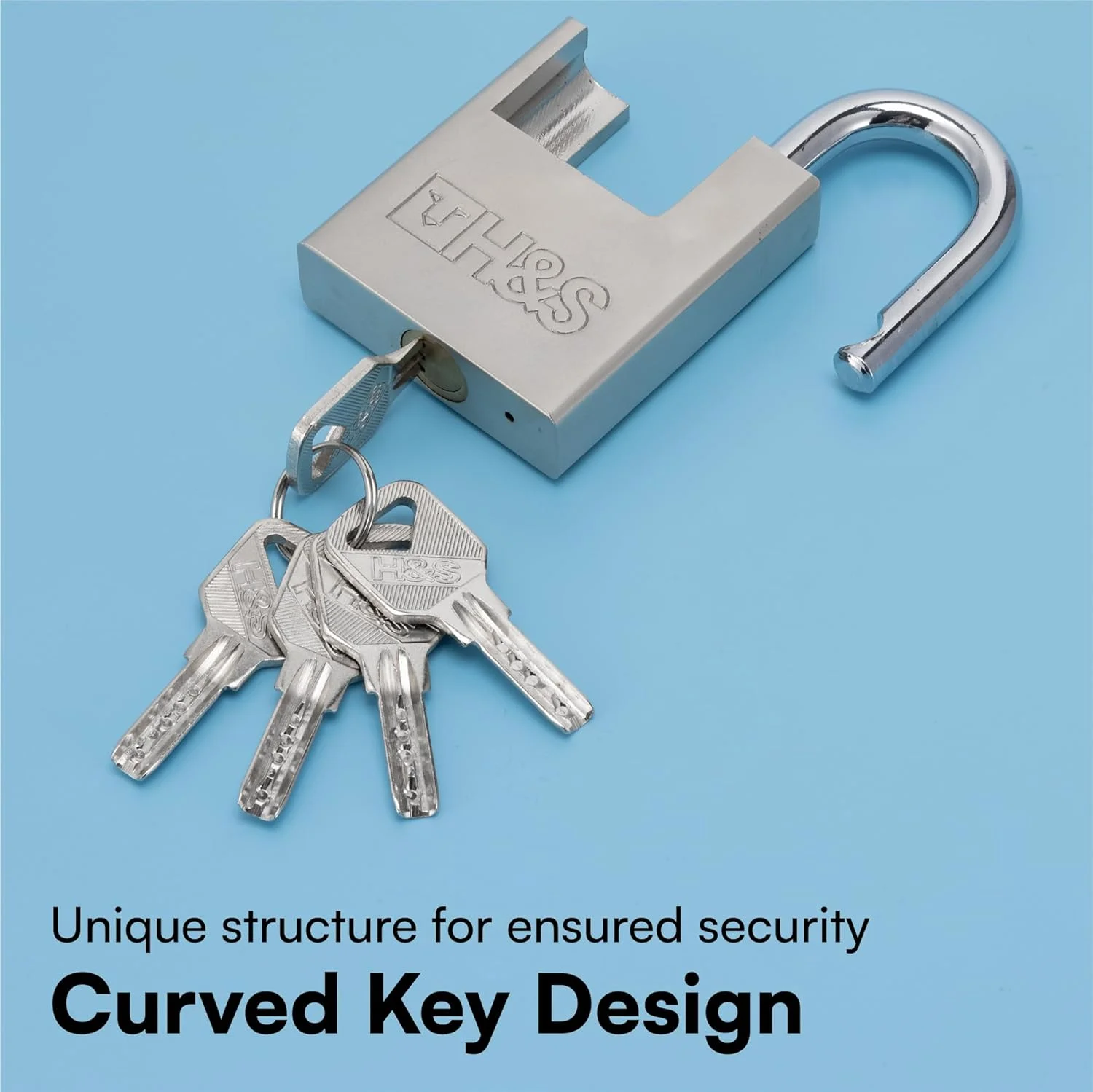 قفل H&S با امنیت بالا، 2 عدد قفل با 5 کلید - قفل سنگین و ضد آب 60 میلی متری (2.4 اینچ) و مجموعه کلید - قفل مناسب برای فضای باز، ایده آل برای انبار، کانتینر، گاراژ، کرکره یا دروازه قفل H&S با امنیت بالا، 2 عدد قفل با 5 کلید - قفل سنگین و ضد آب 60 میلی متری (2.4 اینچ) و مجموعه کلید - قفل مناسب برای فضای باز، ایده آل برای انبار، کانتینر، گاراژ، کرکره یا دروازه