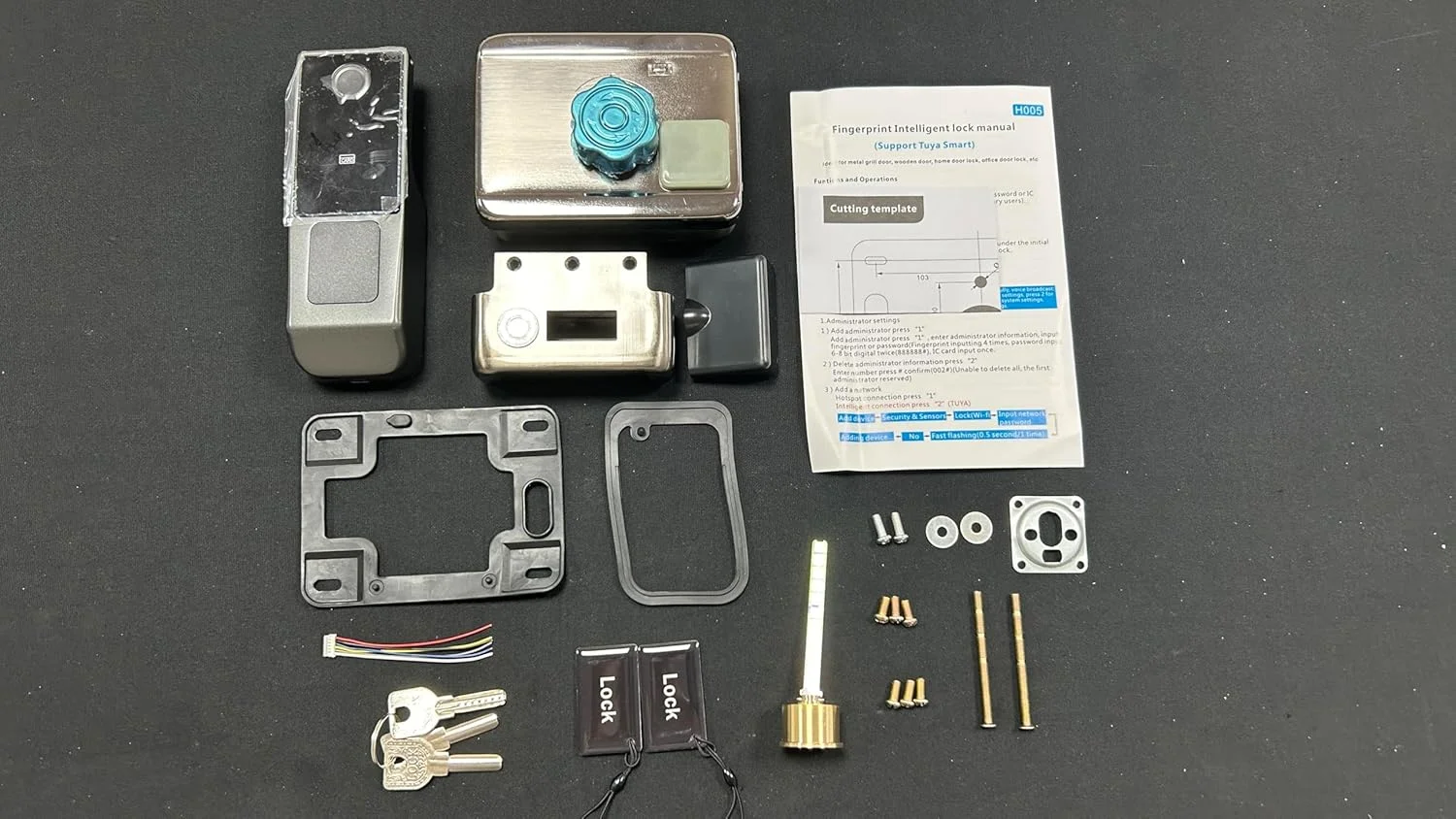قفل درب الکترونیکی سنگین: یک طرف صفحه کلید، دسترسی با اثر انگشت و کارت، کنترل برنامه، طراحی مقاوم در برابر آب و هوا برای استفاده ایمن در فضای باز، نصب آسان، DIY قفل درب الکترونیکی سنگین: یک طرف صفحه کلید، دسترسی با اثر انگشت و کارت، کنترل برنامه، طراحی مقاوم در برابر آب و هوا برای استفاده ایمن در فضای باز، نصب آسان، DIY