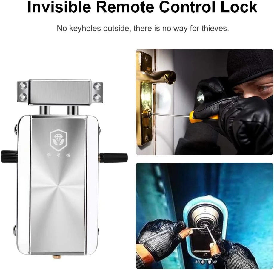 قفل درب OUNA، کیت قفل درب هوشمند کنترل از راه دور بی سیم قفل الکترونیکی بدون کلید سیستم کنترل دسترسی ضد سرقت برای خانه هتل آپارتمان قفل درب OUNA، کیت قفل درب هوشمند کنترل از راه دور بی سیم قفل الکترونیکی بدون کلید سیستم کنترل دسترسی ضد سرقت برای خانه هتل آپارتمان