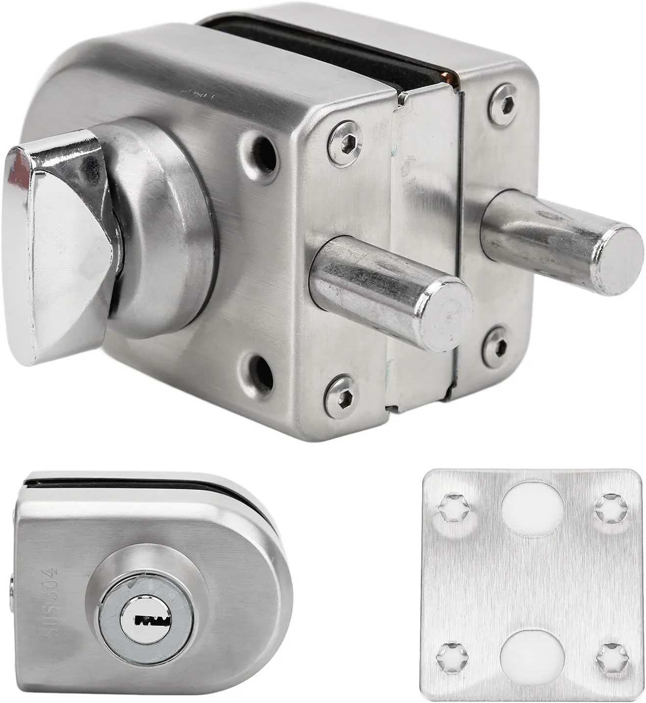 قفل درب شیشه ای، قفل درب کشویی بدون قاب لولایی، دستگیره ایمنی جدا شونده، قفل کنترل دسترسی کشویی استیل ضد زنگ قفل درب شیشه ای، قفل درب کشویی بدون قاب لولایی، دستگیره ایمنی جدا شونده، قفل کنترل دسترسی کشویی استیل ضد زنگ