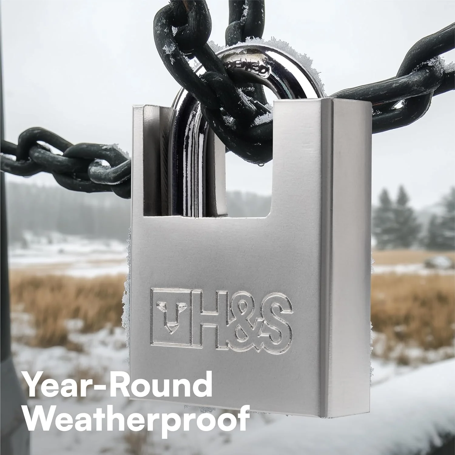 قفل H&S با امنیت بالا، 2 عدد قفل با 5 کلید - قفل سنگین و ضد آب 60 میلی متری (2.4 اینچ) و مجموعه کلید - قفل مناسب برای فضای باز، ایده آل برای انبار، کانتینر، گاراژ، کرکره یا دروازه قفل H&S با امنیت بالا، 2 عدد قفل با 5 کلید - قفل سنگین و ضد آب 60 میلی متری (2.4 اینچ) و مجموعه کلید - قفل مناسب برای فضای باز، ایده آل برای انبار، کانتینر، گاراژ، کرکره یا دروازه