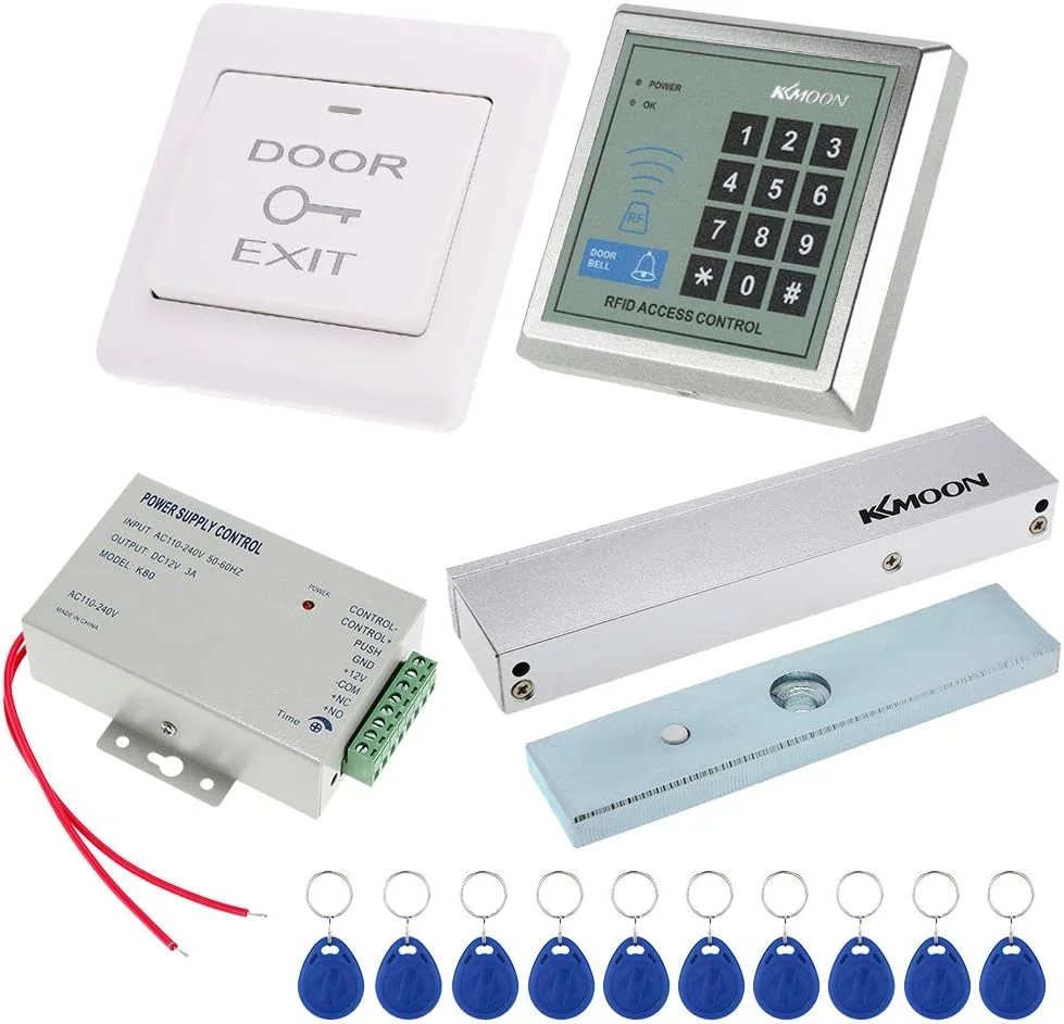 کیت سیستم کنترل دسترسی درب Irfora شامل کنترلر رمز عبور + قفل مغناطیسی برقی 180 کیلوگرمی + سوئیچ درب + منبع تغذیه DC12V + 10 عدد کارت RFID 125 کیلوهرتز - بی سیم کیت سیستم کنترل دسترسی درب Irfora شامل کنترلر رمز عبور + قفل مغناطیسی برقی 180 کیلوگرمی + سوئیچ درب + منبع تغذیه DC12V + 10 عدد کارت RFID 125 کیلوهرتز - بی سیم