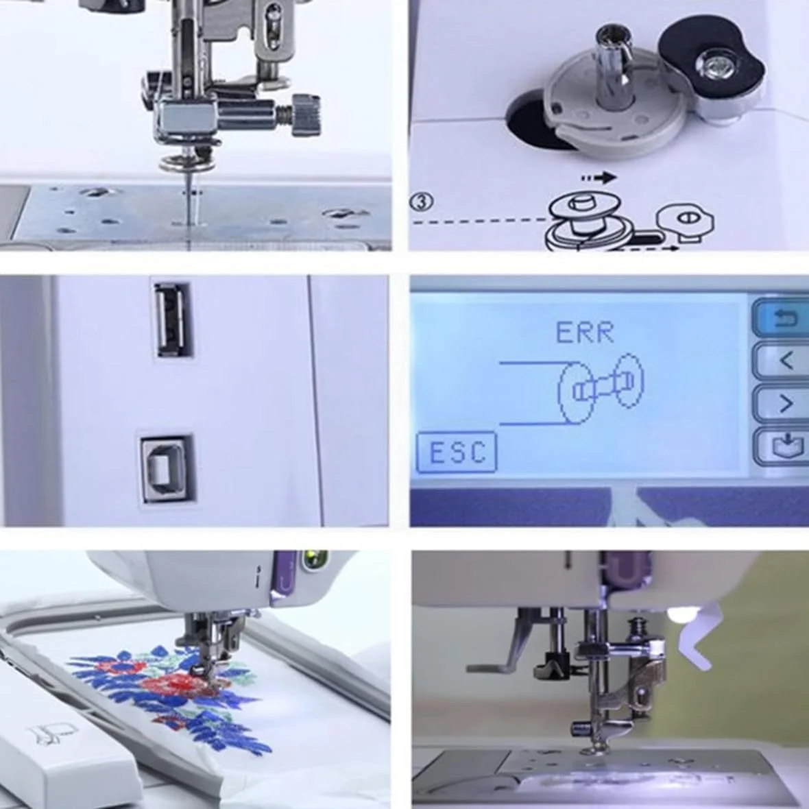 چرخ خیاطی اتوماتیک، ماشین گلدوزی برقی با صفحه نمایش لمسی 7 اینچی LCD، ناحیه گلدوزی 4 در 9.2 اینچ، ماشین یکپارچه گلدوزی و خیاطی کامپیوتری خانگی، 11 زبان، حاشیه چند طرحی چرخ خیاطی اتوماتیک، ماشین گلدوزی برقی با صفحه نمایش لمسی 7 اینچی LCD، ناحیه گلدوزی 4 در 9.2 اینچ، ماشین یکپارچه گلدوزی و خیاطی کامپیوتری خانگی، 11 زبان، حاشیه چند طرحی