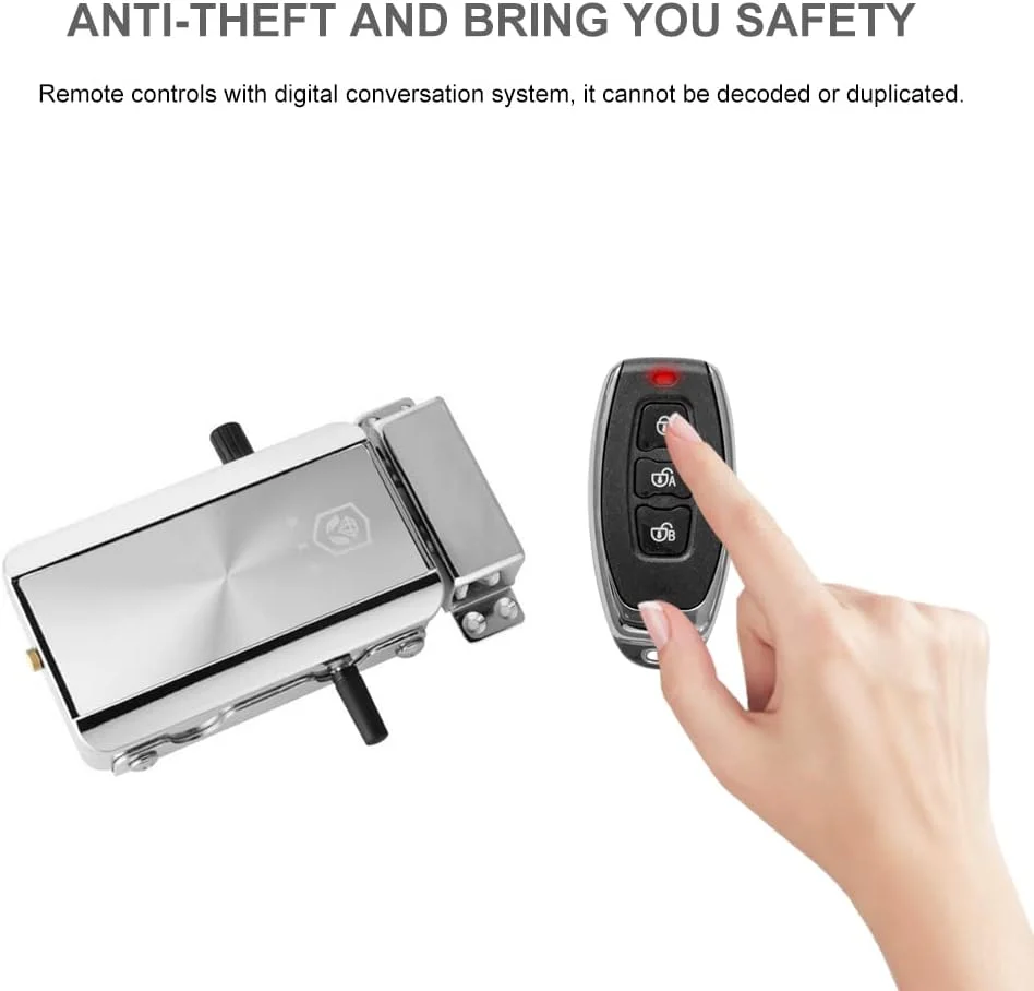 قفل درب OUNA، کیت قفل درب هوشمند کنترل از راه دور بی سیم قفل الکترونیکی بدون کلید سیستم کنترل دسترسی ضد سرقت برای خانه هتل آپارتمان قفل درب OUNA، کیت قفل درب هوشمند کنترل از راه دور بی سیم قفل الکترونیکی بدون کلید سیستم کنترل دسترسی ضد سرقت برای خانه هتل آپارتمان